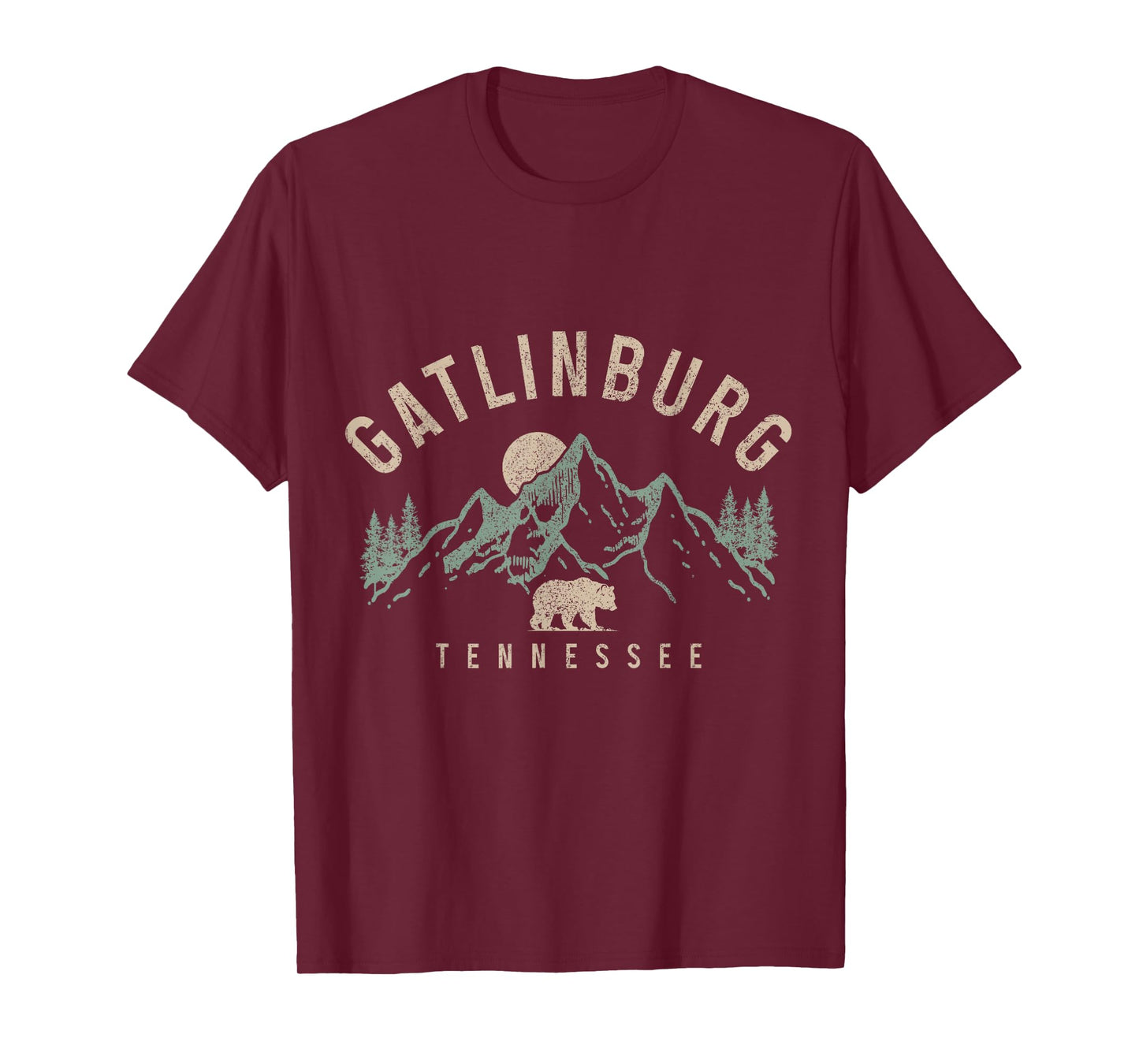 Gatlinburg Tennessee Mountains Bear Nature Lover Vintage T-Shirt