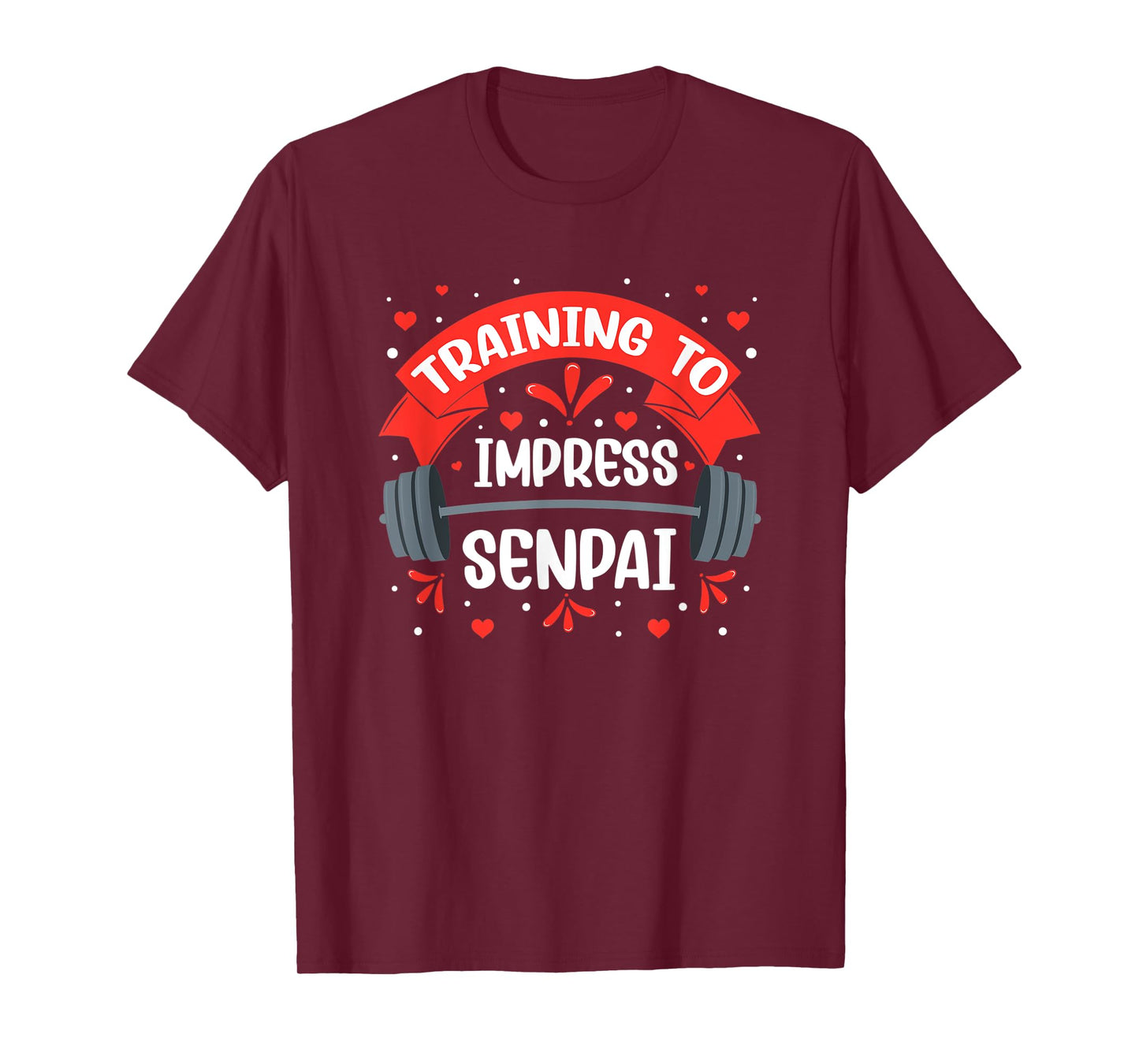 Funny Anime Workout Training To Impress Senpai Fitness Otaku T-Shirt