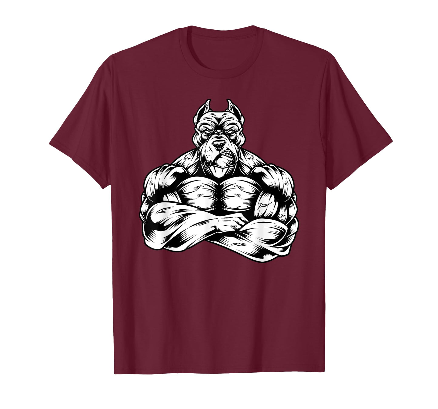 Muscles Pitbull dog lover workout Gym Fitness powerlifter T-Shirt