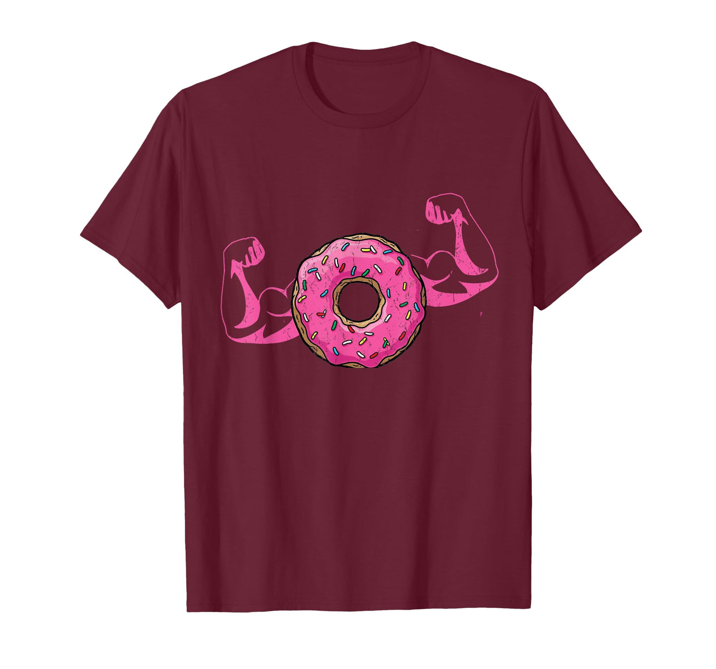 Muscle Donut Funny Powerlifting Workout T-Shirt