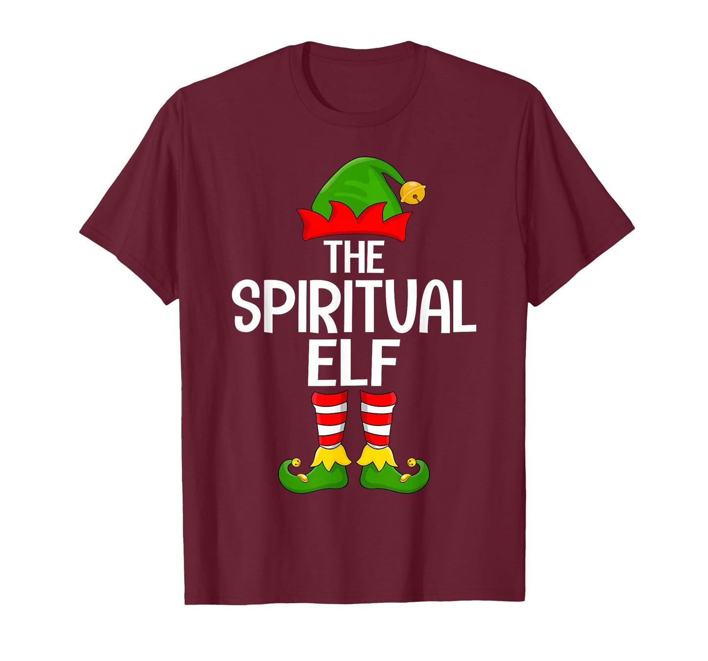 Spiritual Elf Xmas Matching Family Elf Squad Christmas T-Shirt