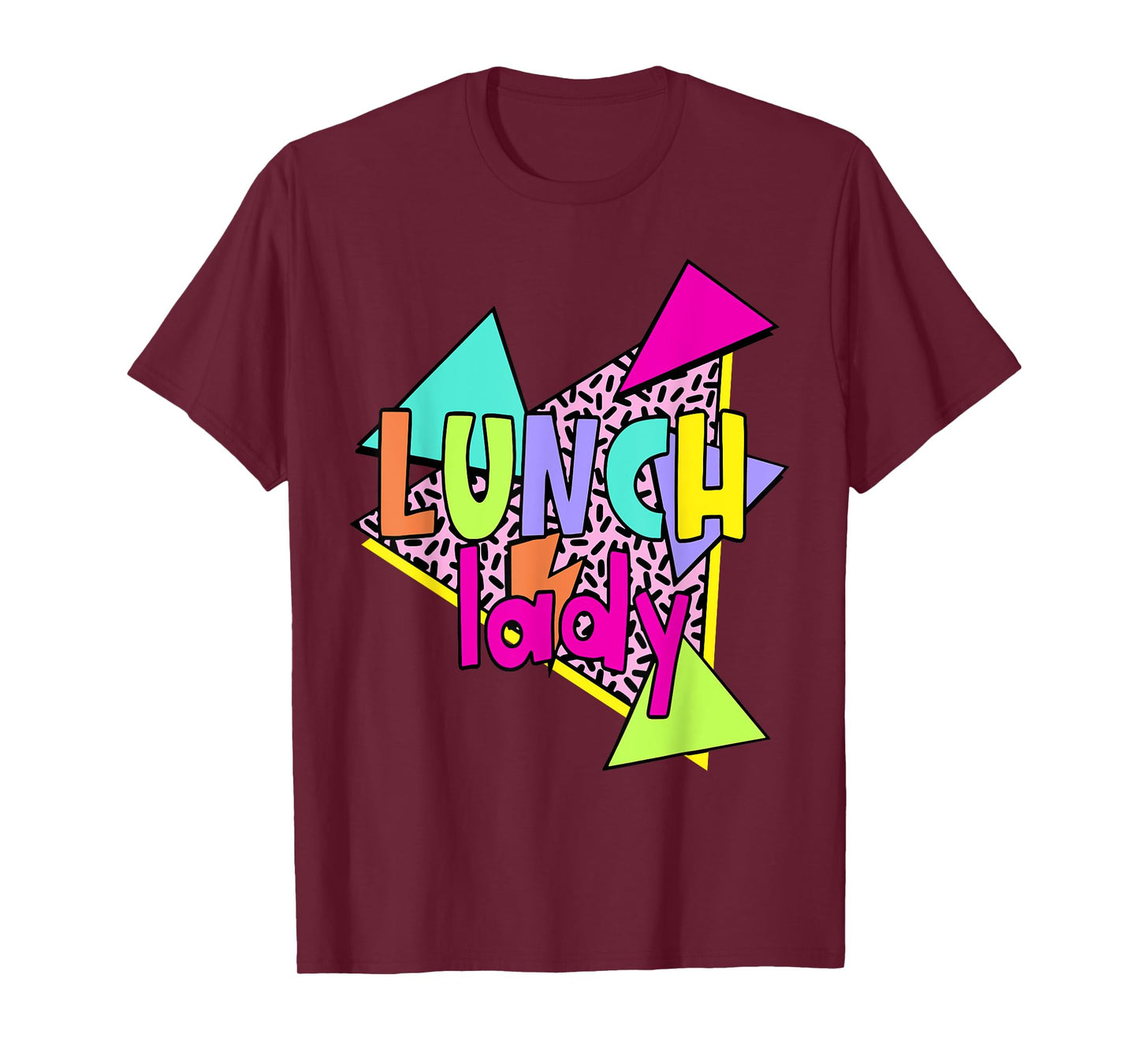 Retro 90s Lunch Lady Leopard Cafeteria Crew Lunch Ladies T-Shirt