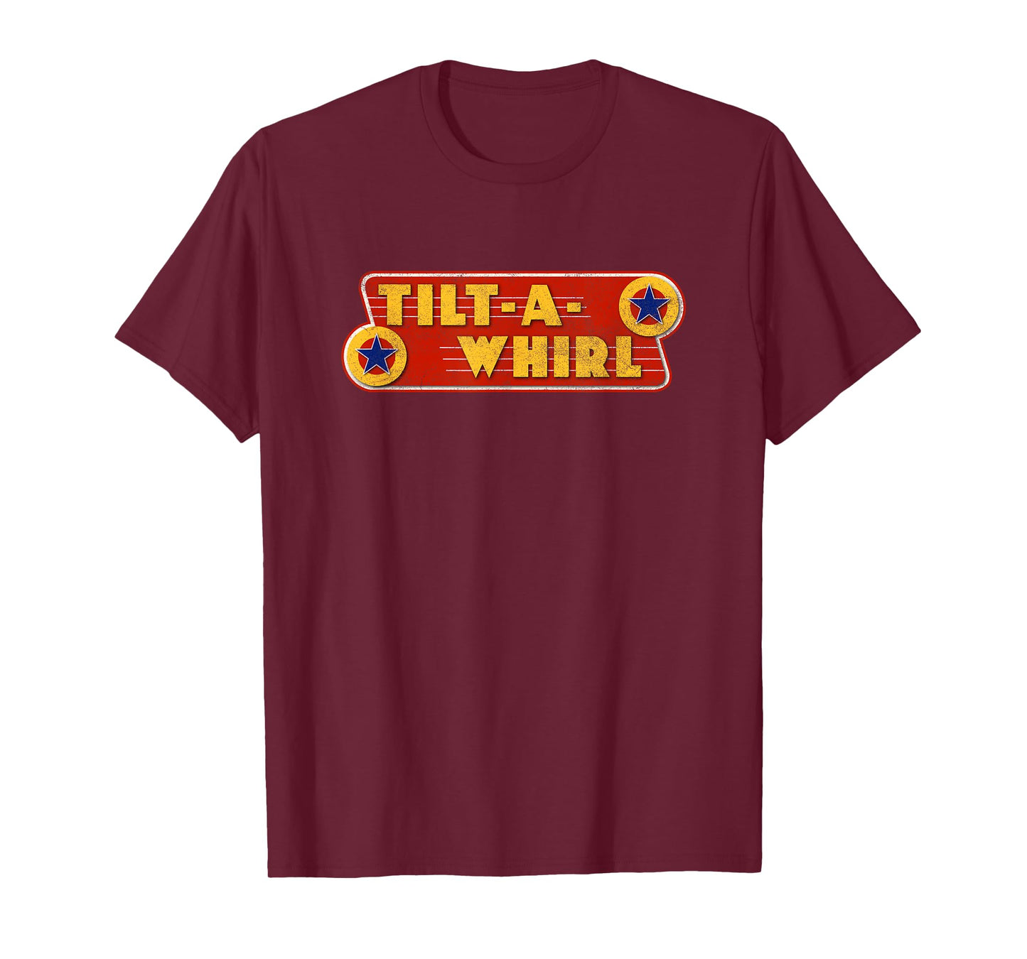 Tilt-A-Whirl Carnival Ride Funny 80s Retro Amusement Park T-Shirt
