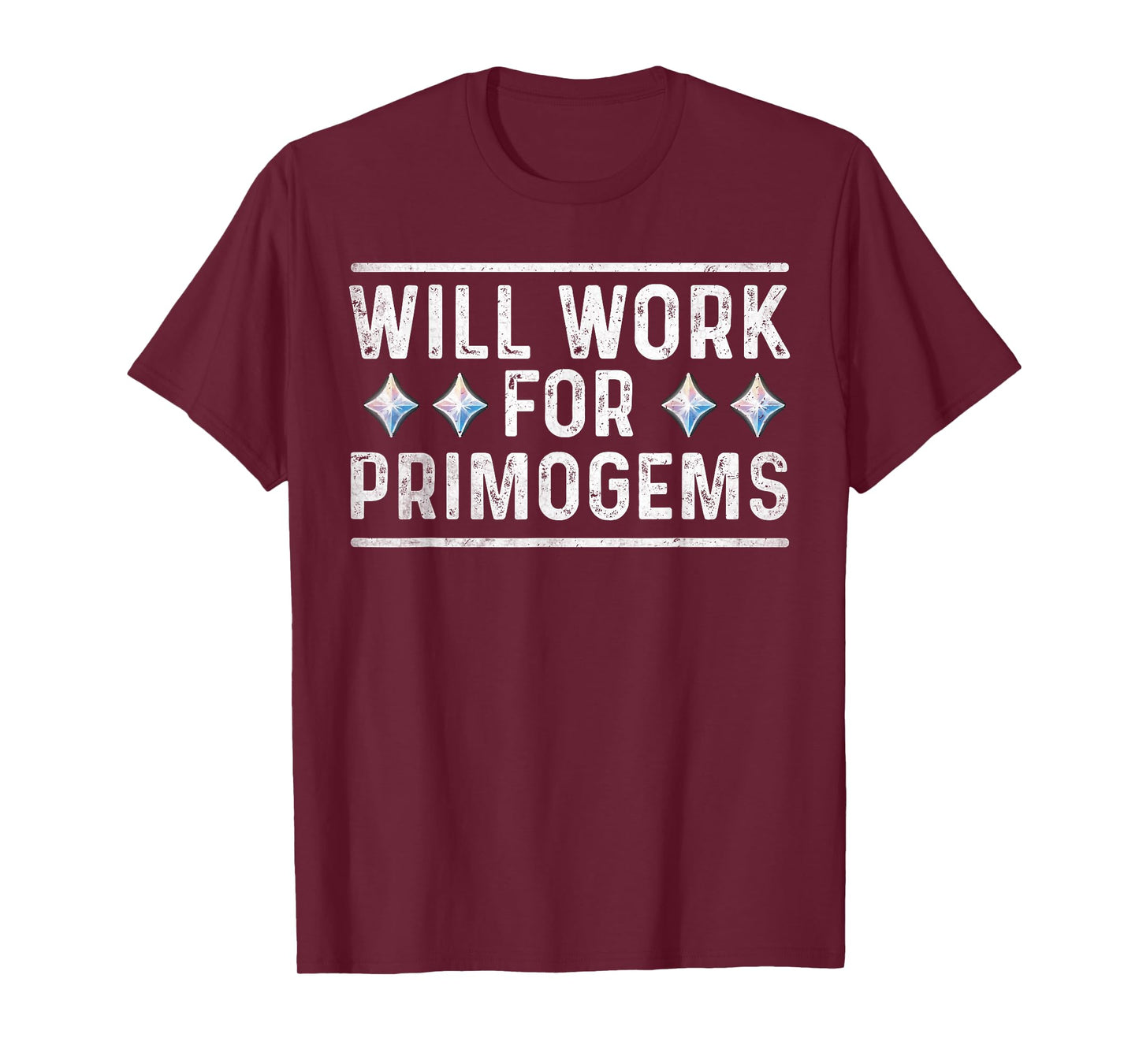 will work for primogems funny gaming gamer RGB mobile game T-Shirt