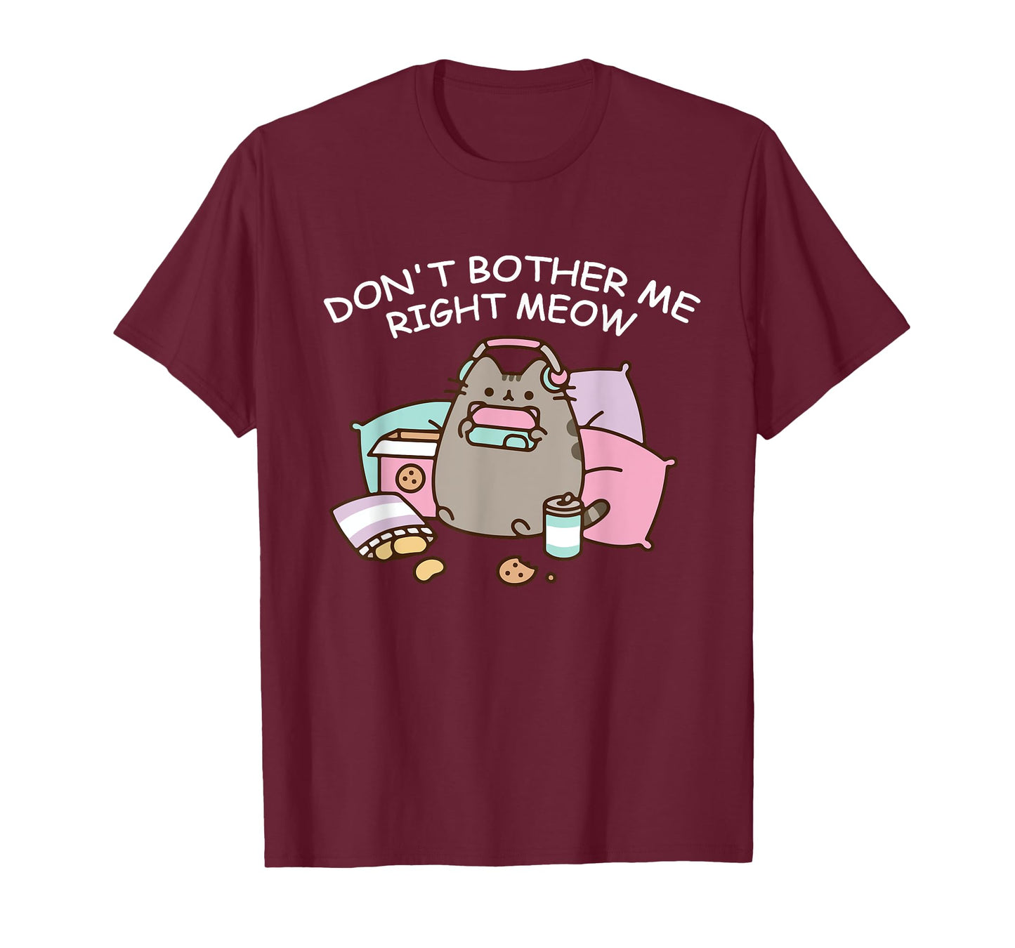 Don't Bother Me Right Meow, Funny Video Gamer and Cat Lover T-Shirt for Men Women Girls Kids