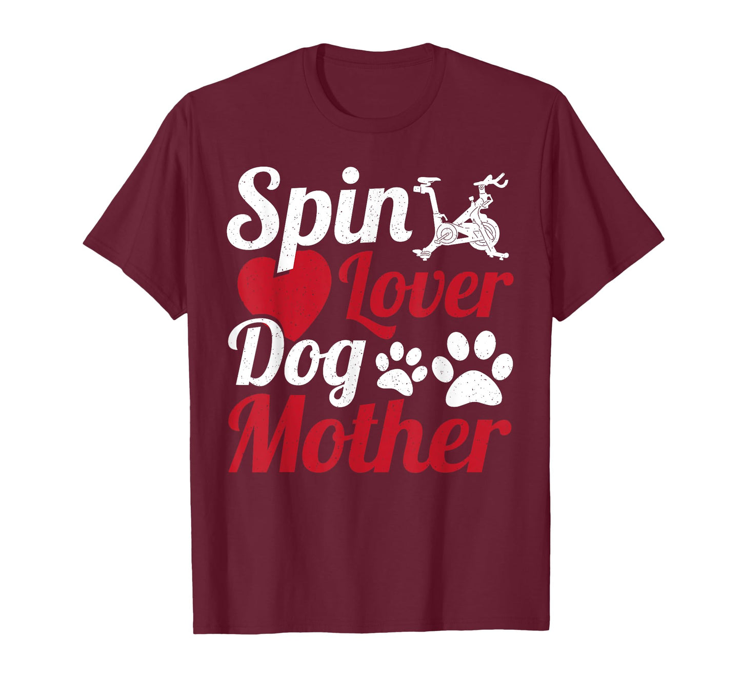 Spin Lover Dog Mother Cycle Spinning Class T-Shirt