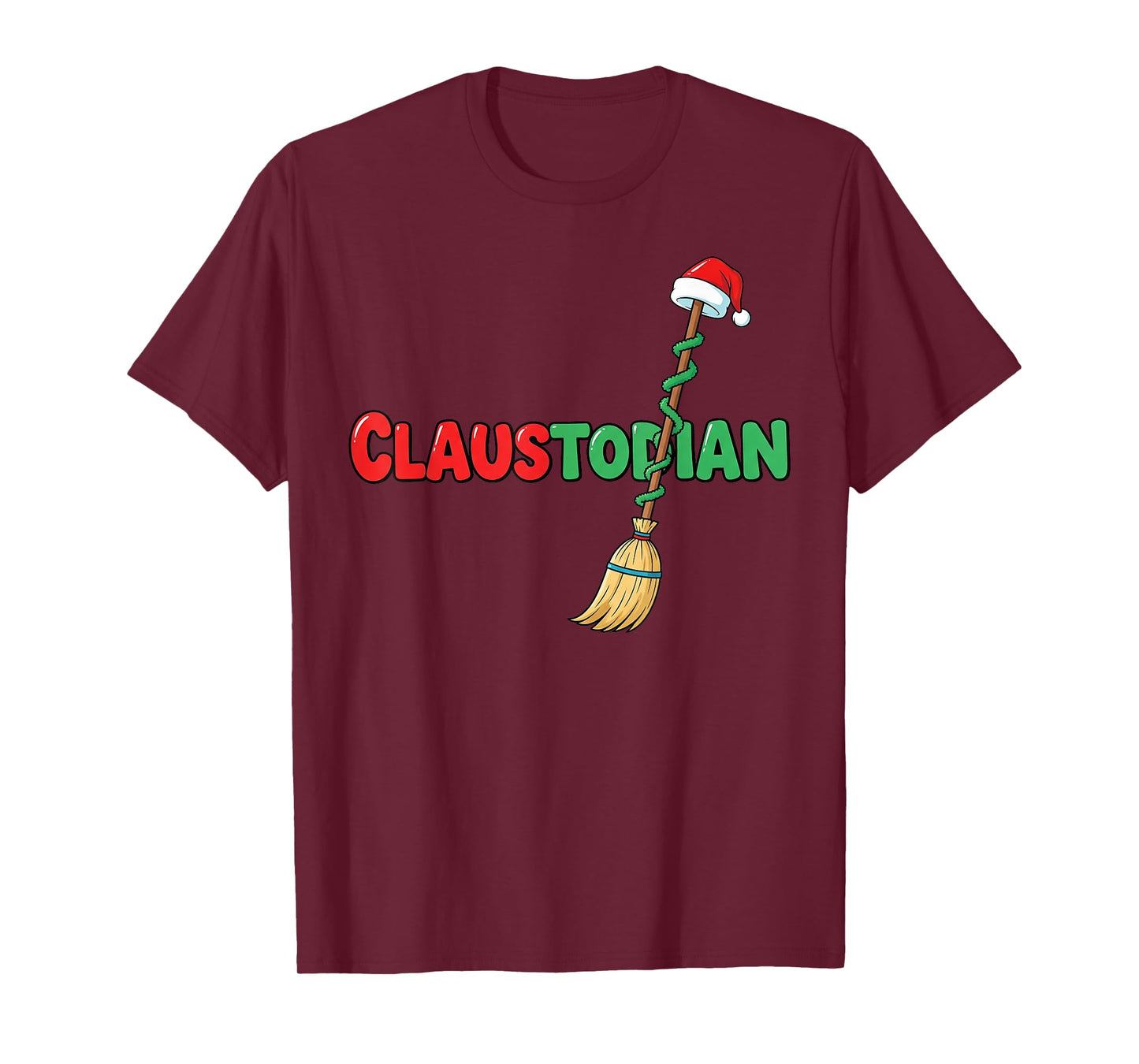 Claustodian Funny Christmas Custodian Pun T-Shirt