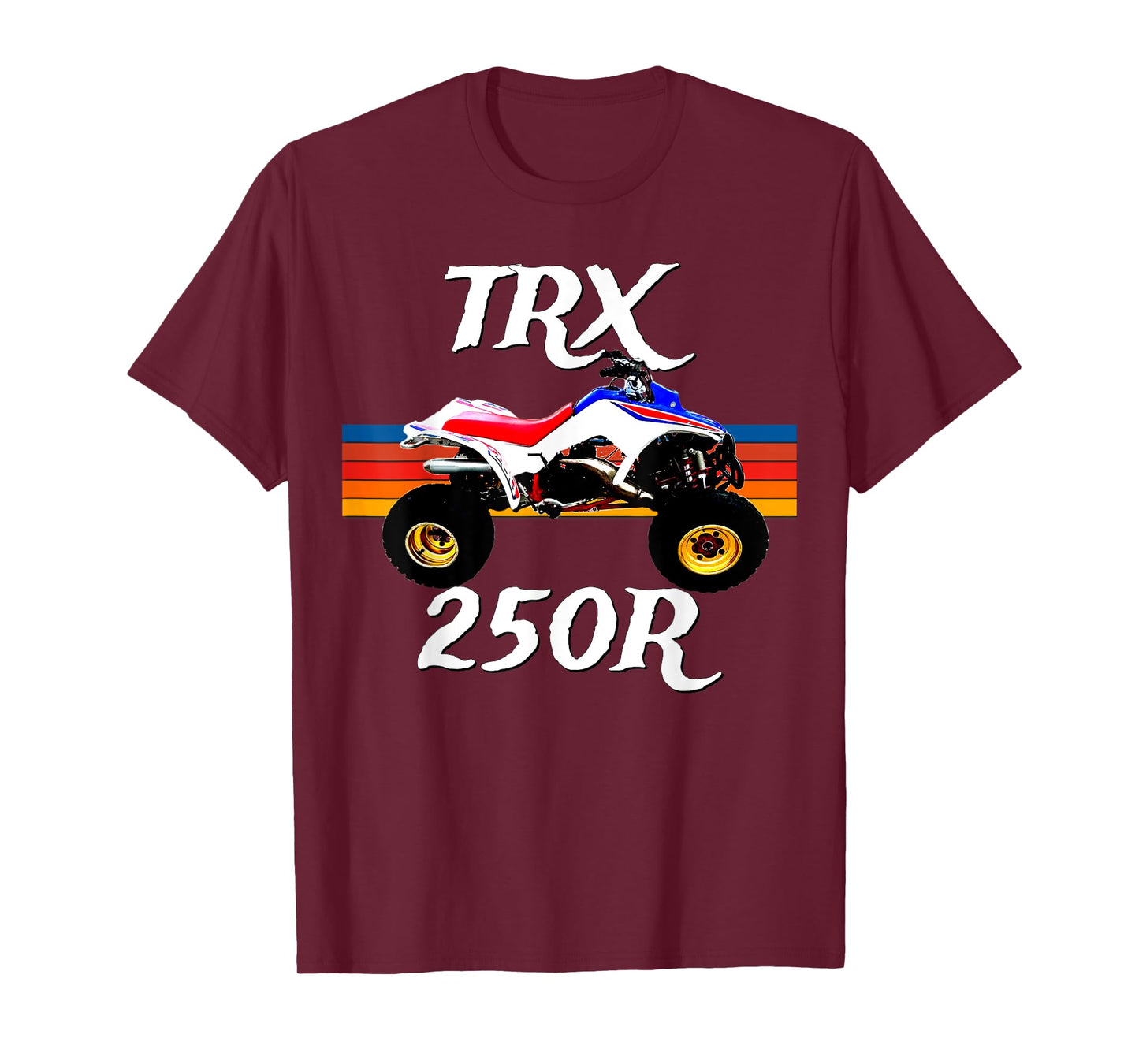 1986 Vintage Retro Four Wheeler ATV ATC TRX 250R T-Shirt, Small, Black