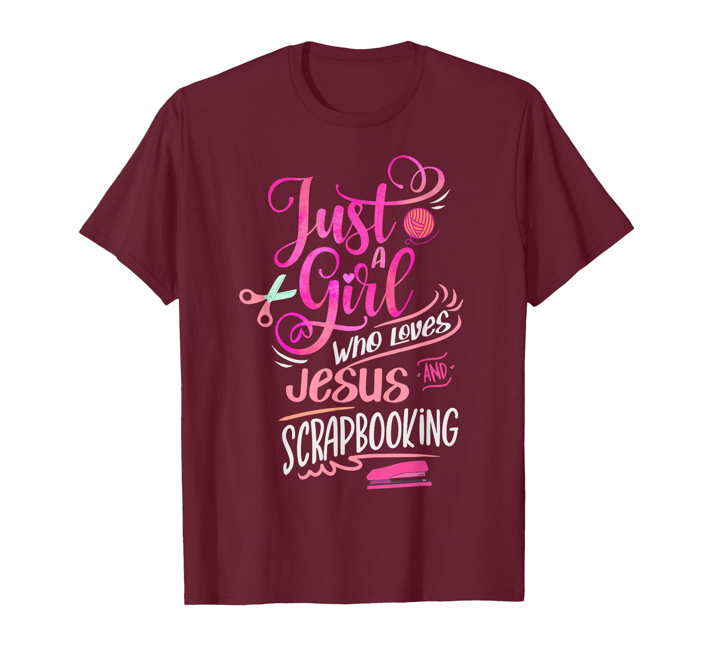 Scrapbook Just a Girl who loves Jesus Scrapbooking T-Shirt