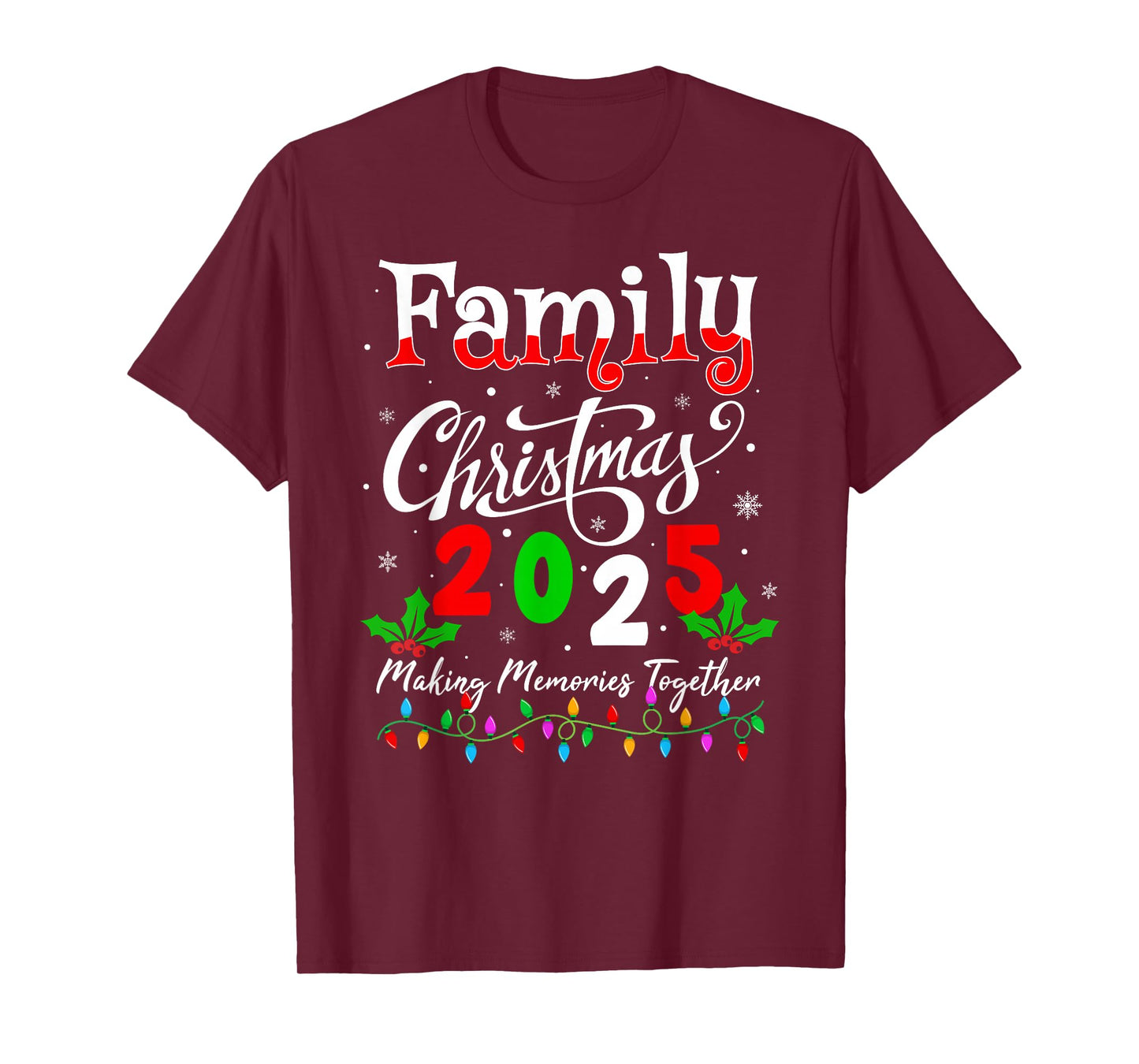 Family Christmas 2025 Matching Xmas Pajamas Christmas Squad T-Shirt