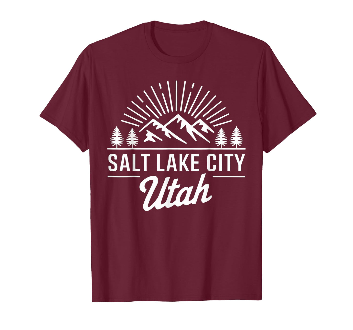 Vintage Salt Lake City Utah Vacation Hiking Mountains T-Shirt