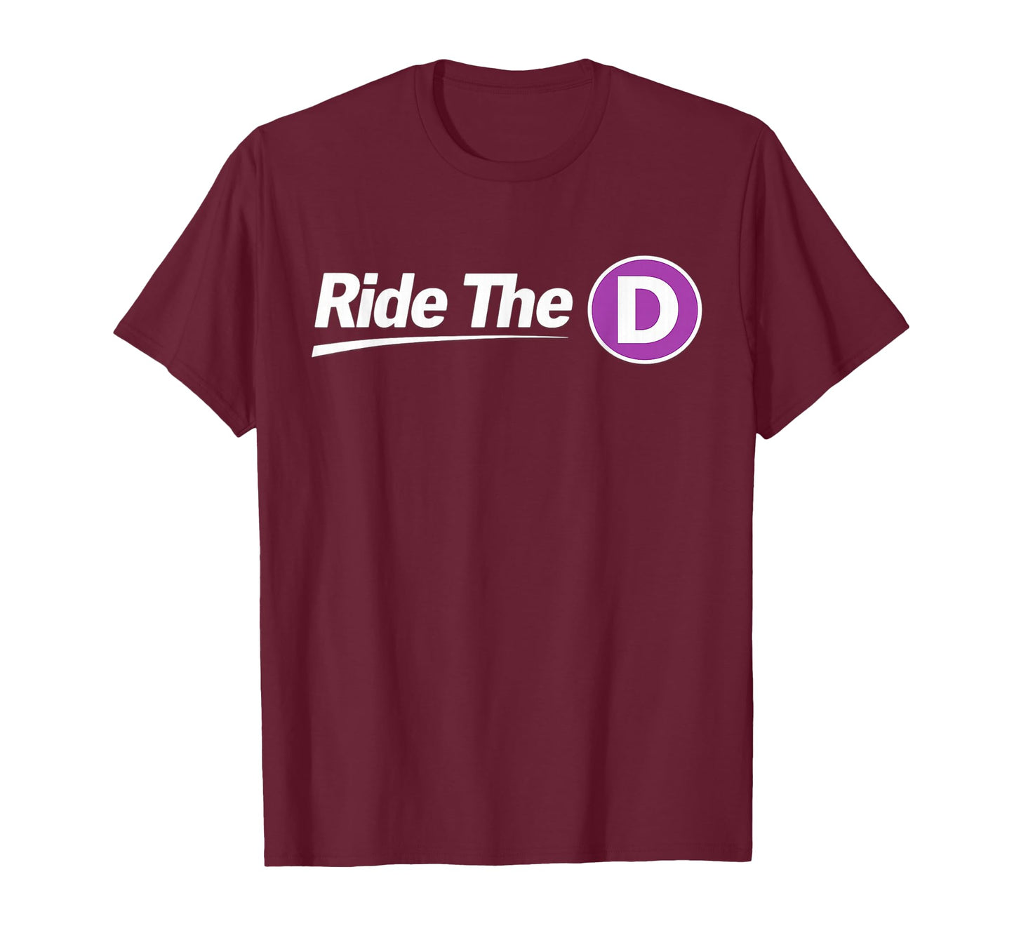 Metro Ride The D T-Shirt - T-Shirt | Maroon