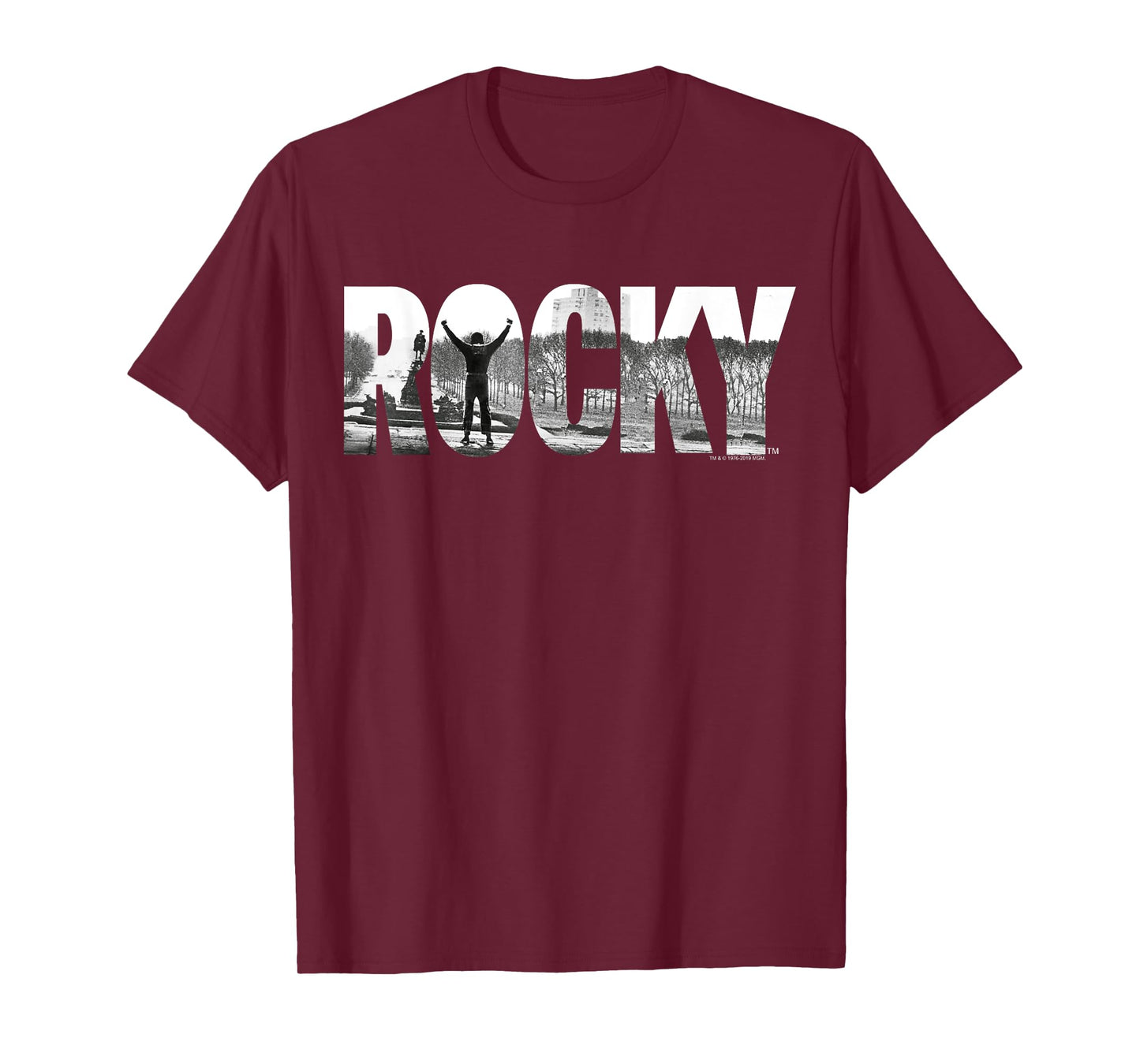 Rocky Black Classic Fit T-Shirt, Cotton Crew Neck, Adult Graphic Tee