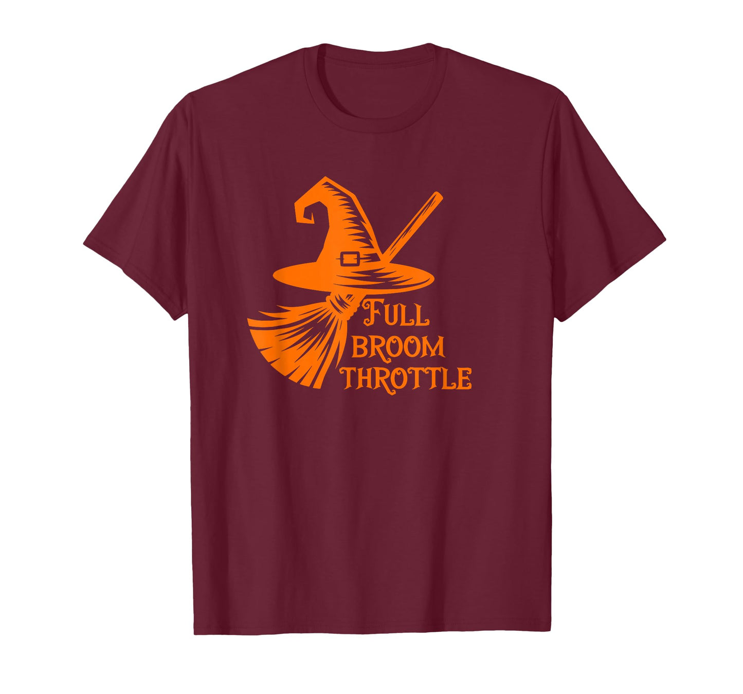 Halloween Witch Broom Full Broom Throttle T-Shirt