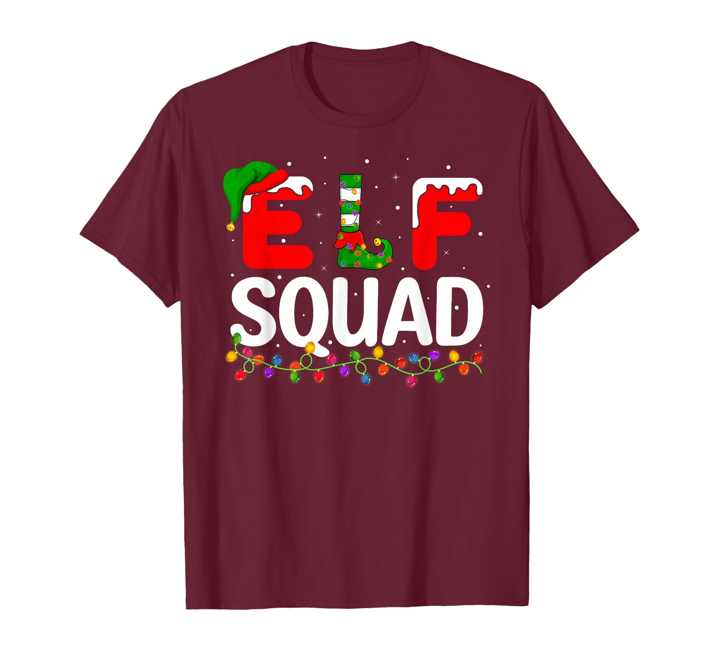 Elf Christmas Family Matching Xmas Pajama Elf Squad T-Shirt