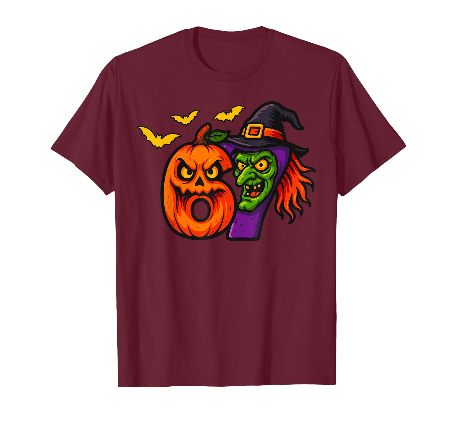 67 Halloween Jack-O-Lantern Scary Witch Six Seven Meme T-Shirt