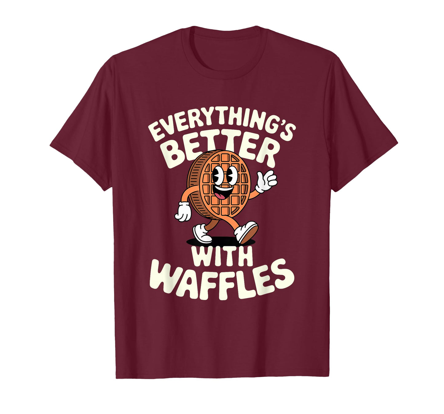Funny Retro Vintage Waffles Men Women Boys or Girls Waffle T-Shirt