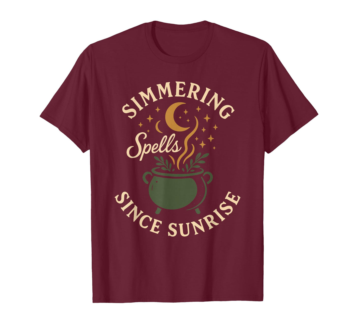 Kitchen Witch Herbs Magic Moonlight Cooking Pagan Vibes T-Shirt