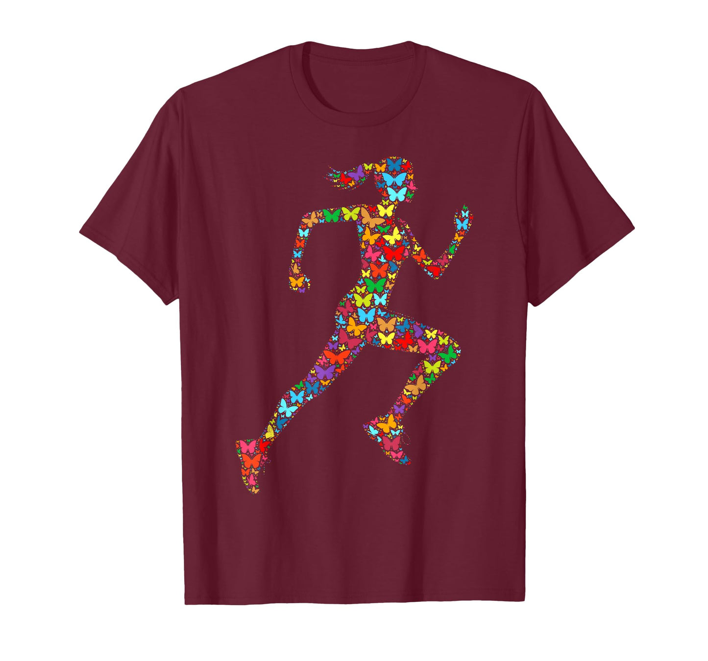 Colorful Butterfly Lover Girls Gym Women Fitness - Running T-Shirt