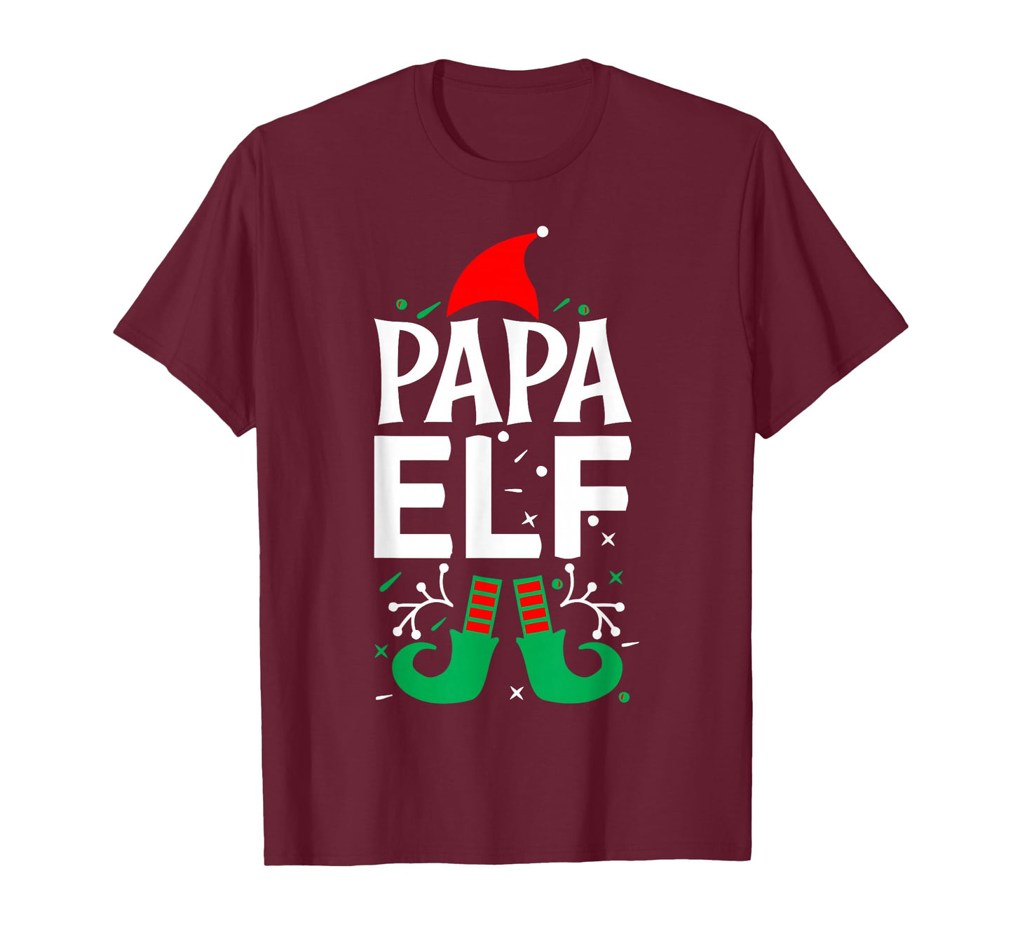 Papa Elf -Dad Father Christmas Xmas Movie Santa Costume Gift T-Shirt