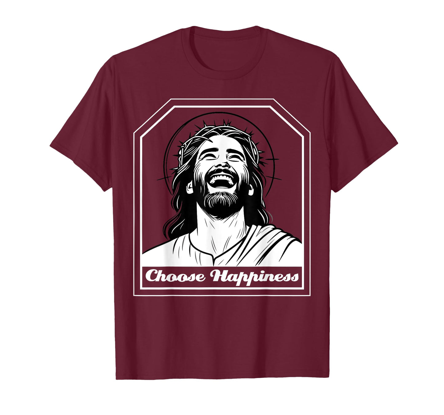 Jesus Christ laughing Joy Happy Smile Positive Souvenir Gift T-Shirt