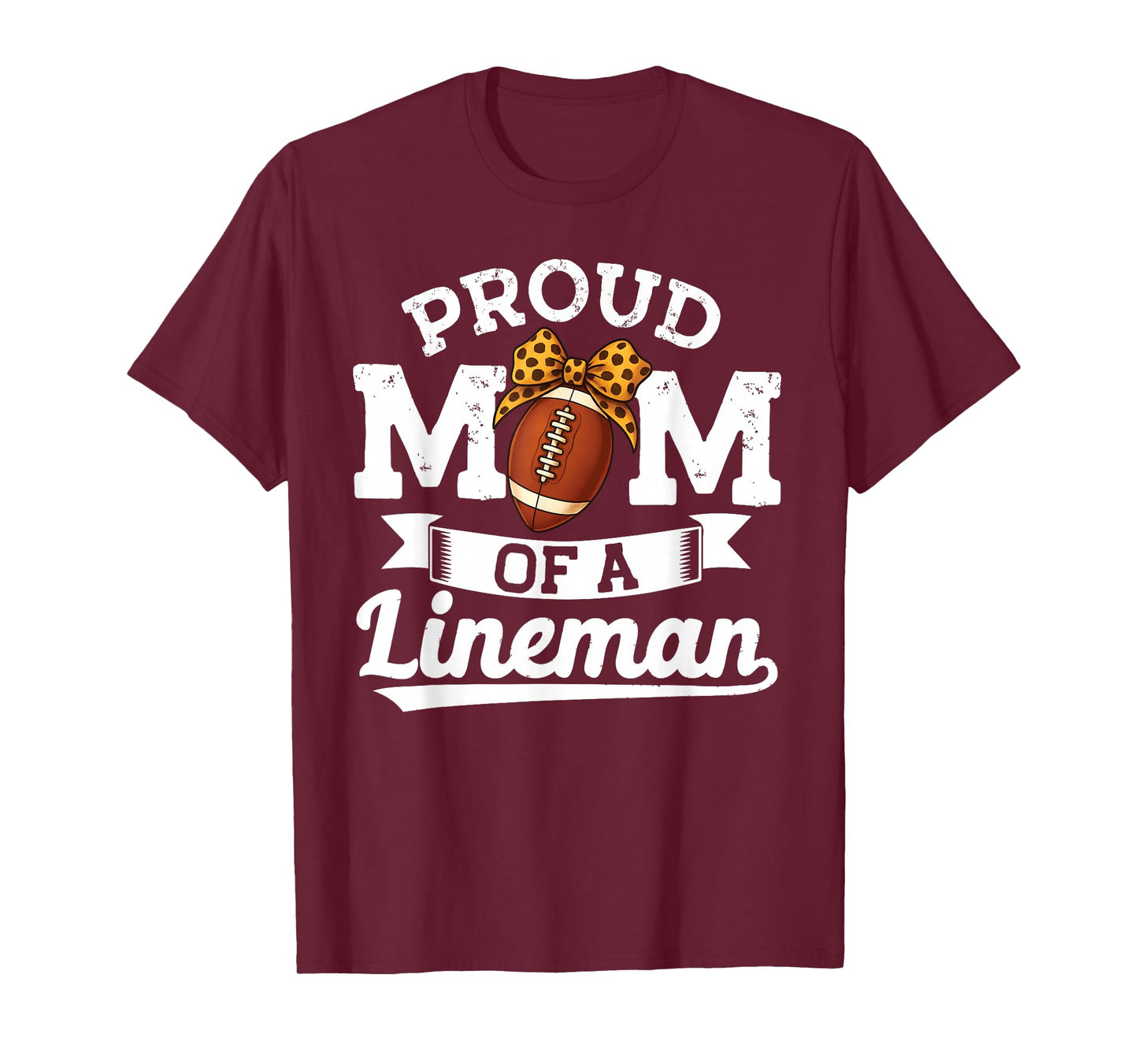 Proud mom of a Lineman Mama Offensive Line Man Football T-Shirt