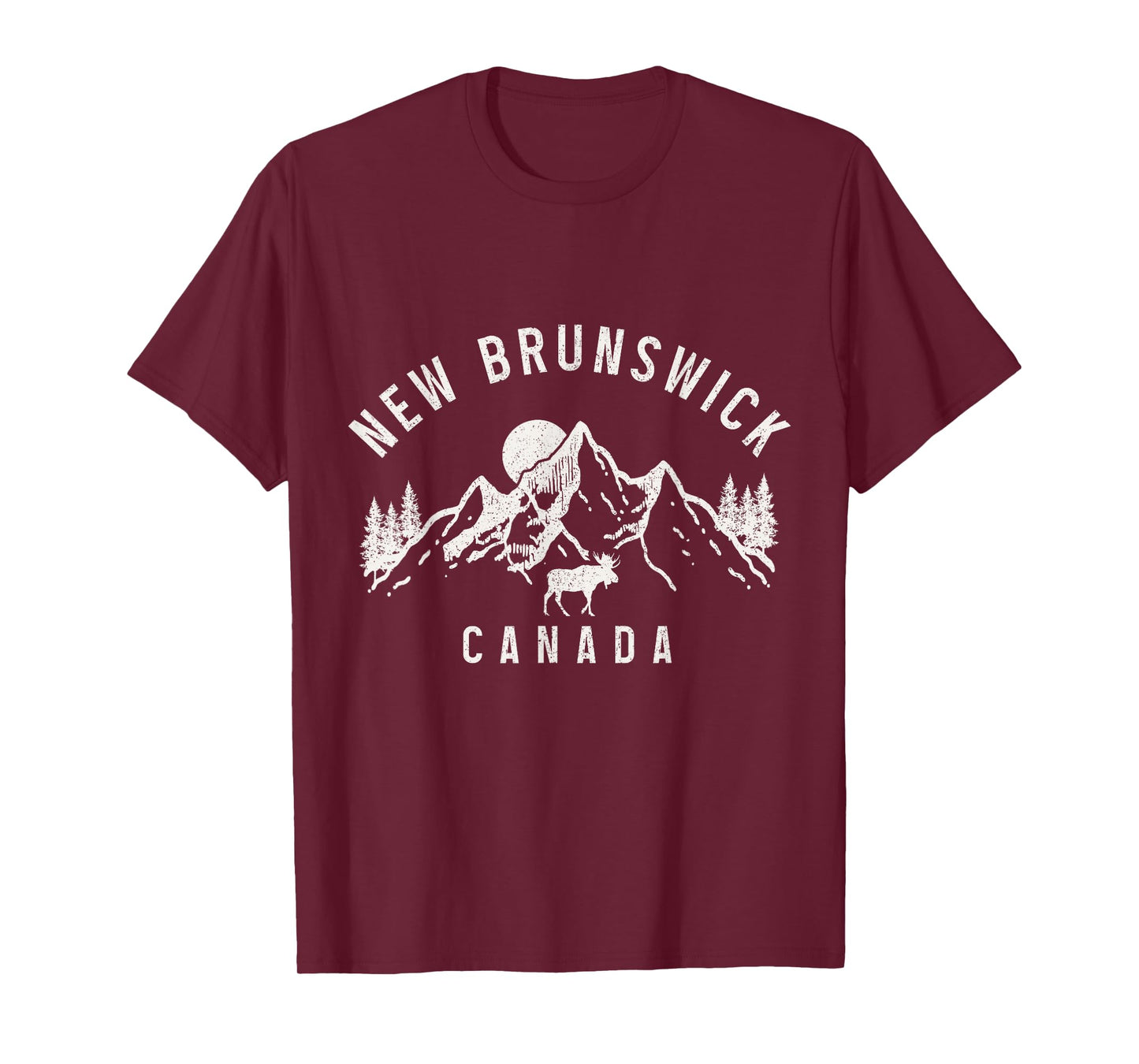 New Brunswick Canada Mountains Moose Nature Lover T-Shirt