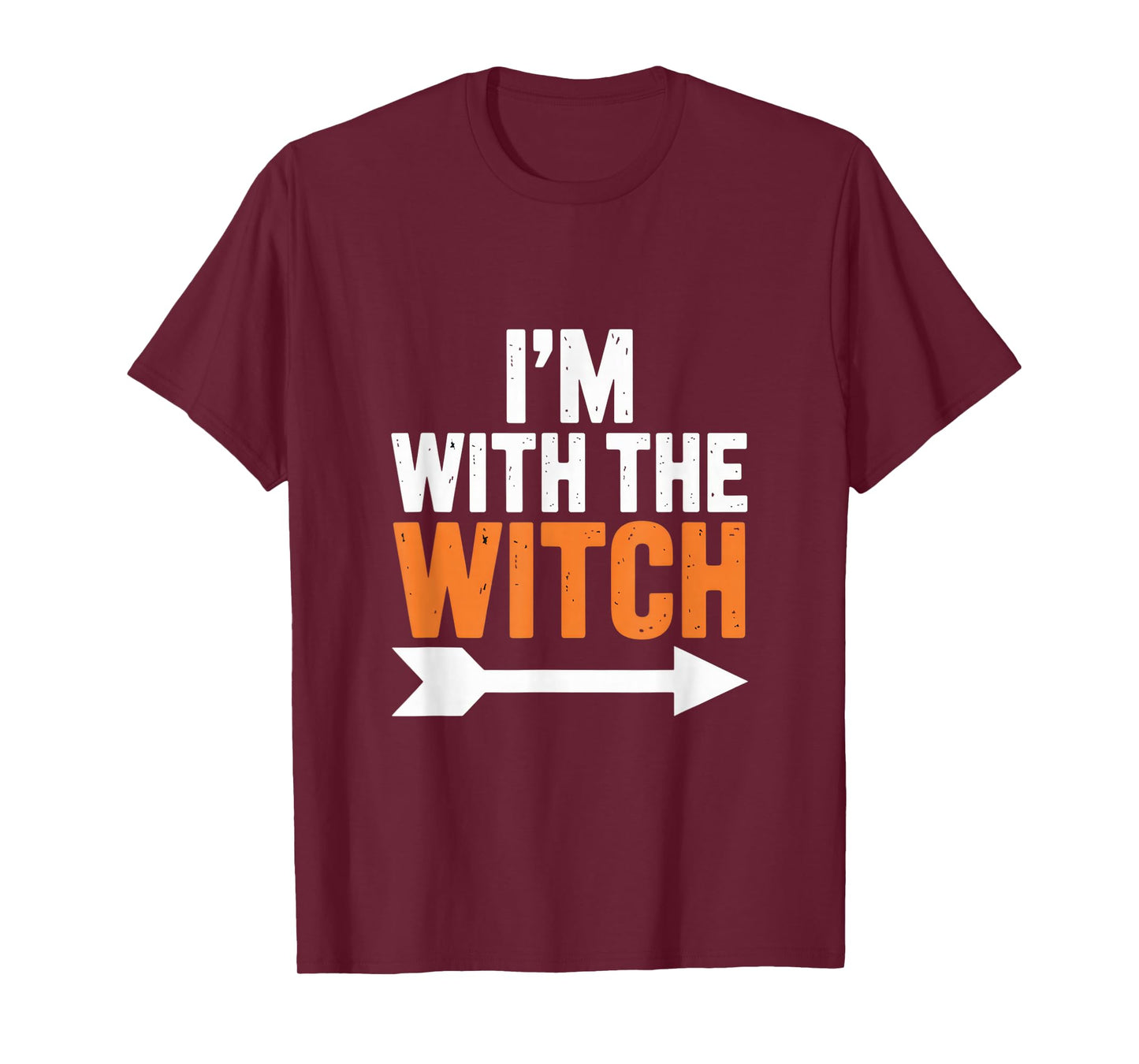 I'm with The Witch Funny Halloween Partner Costume Party T-Shirt