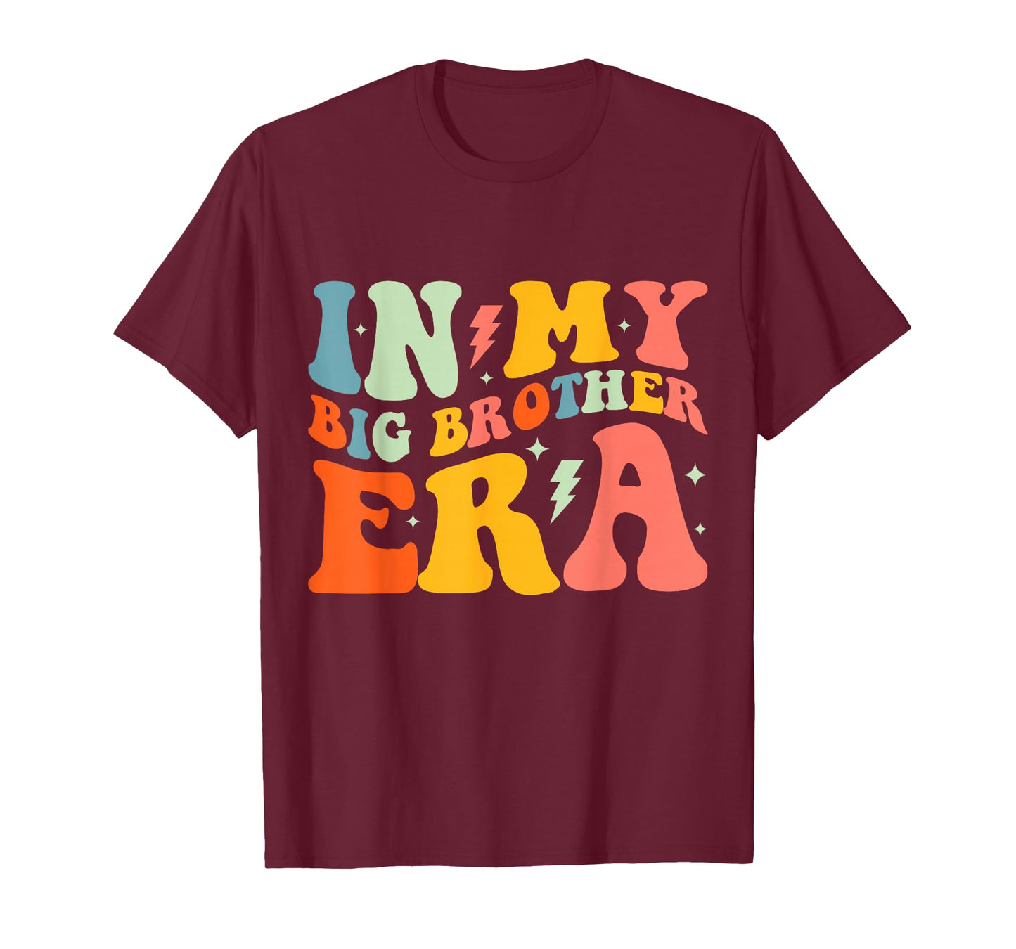 In My Big Brother Era Groovy Funny Big Bro Kids Boys Toddler T-Shirt