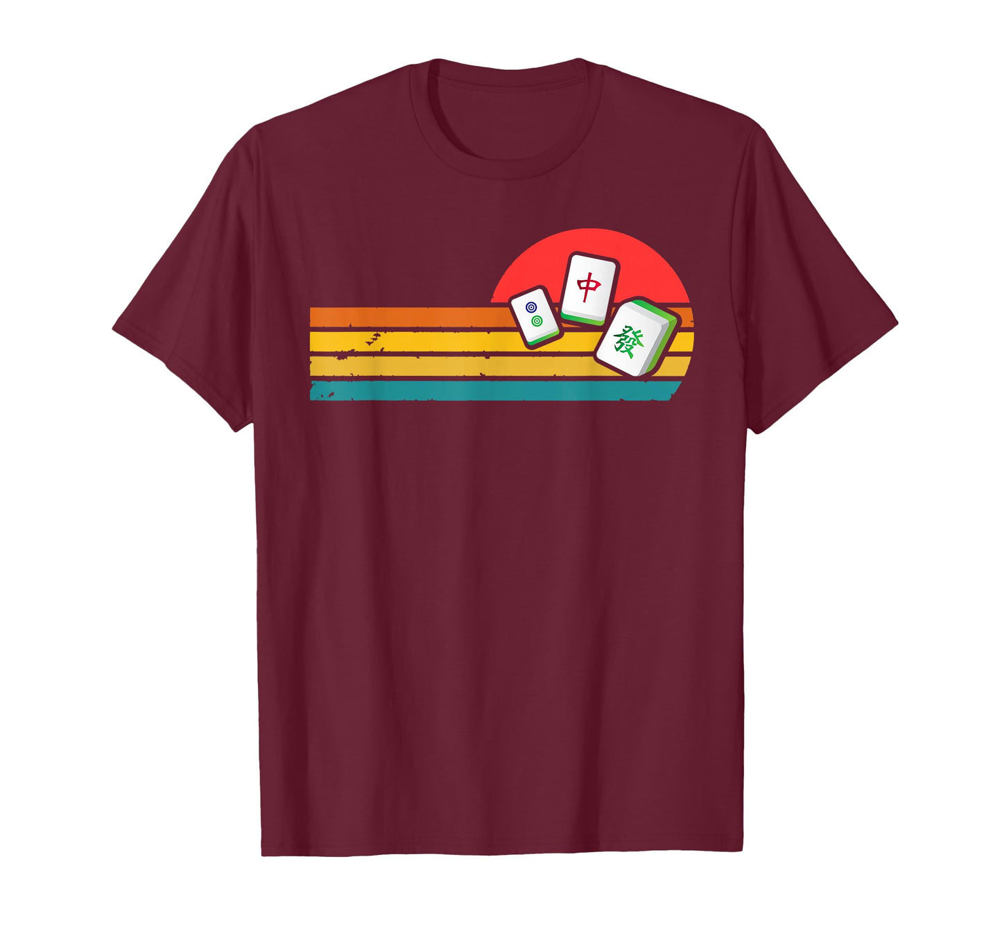 Mahjong Chinese 80s Retro Mah Jongg T-Shirt