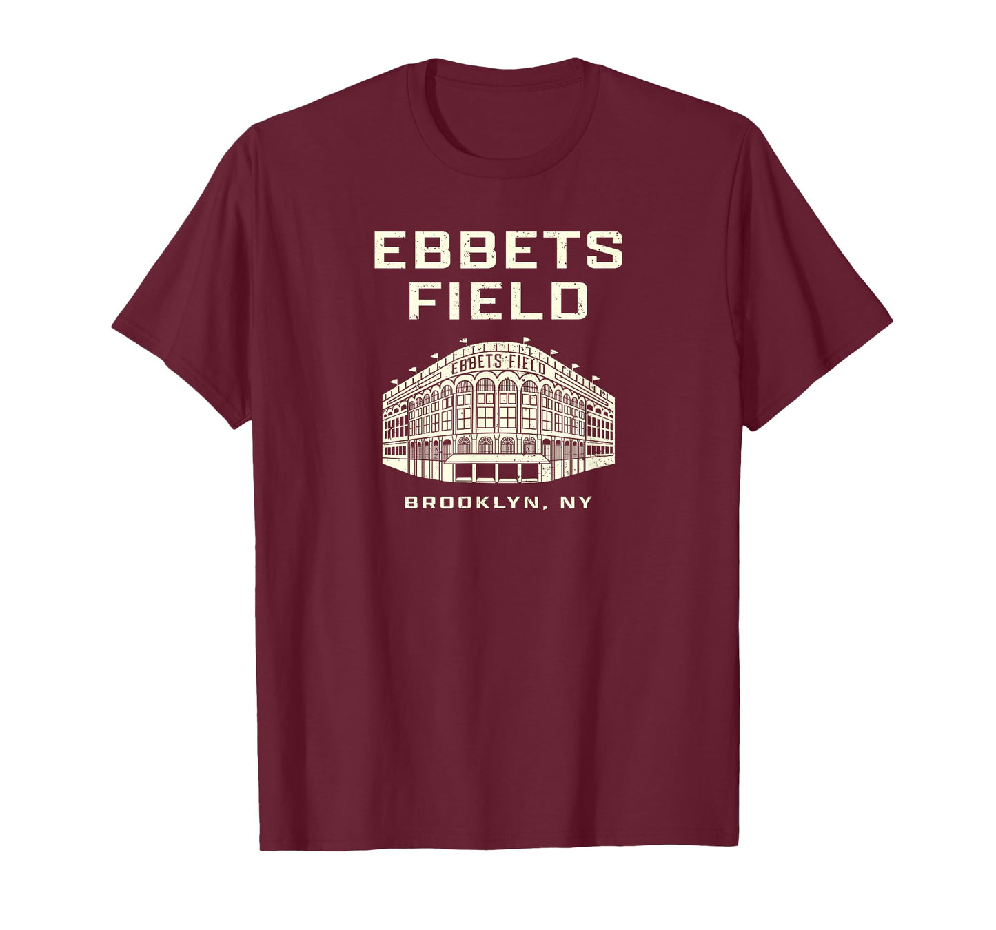 Ebbets Field Brooklyn NY Baseball Old School Vintage Stadium T-Shirt