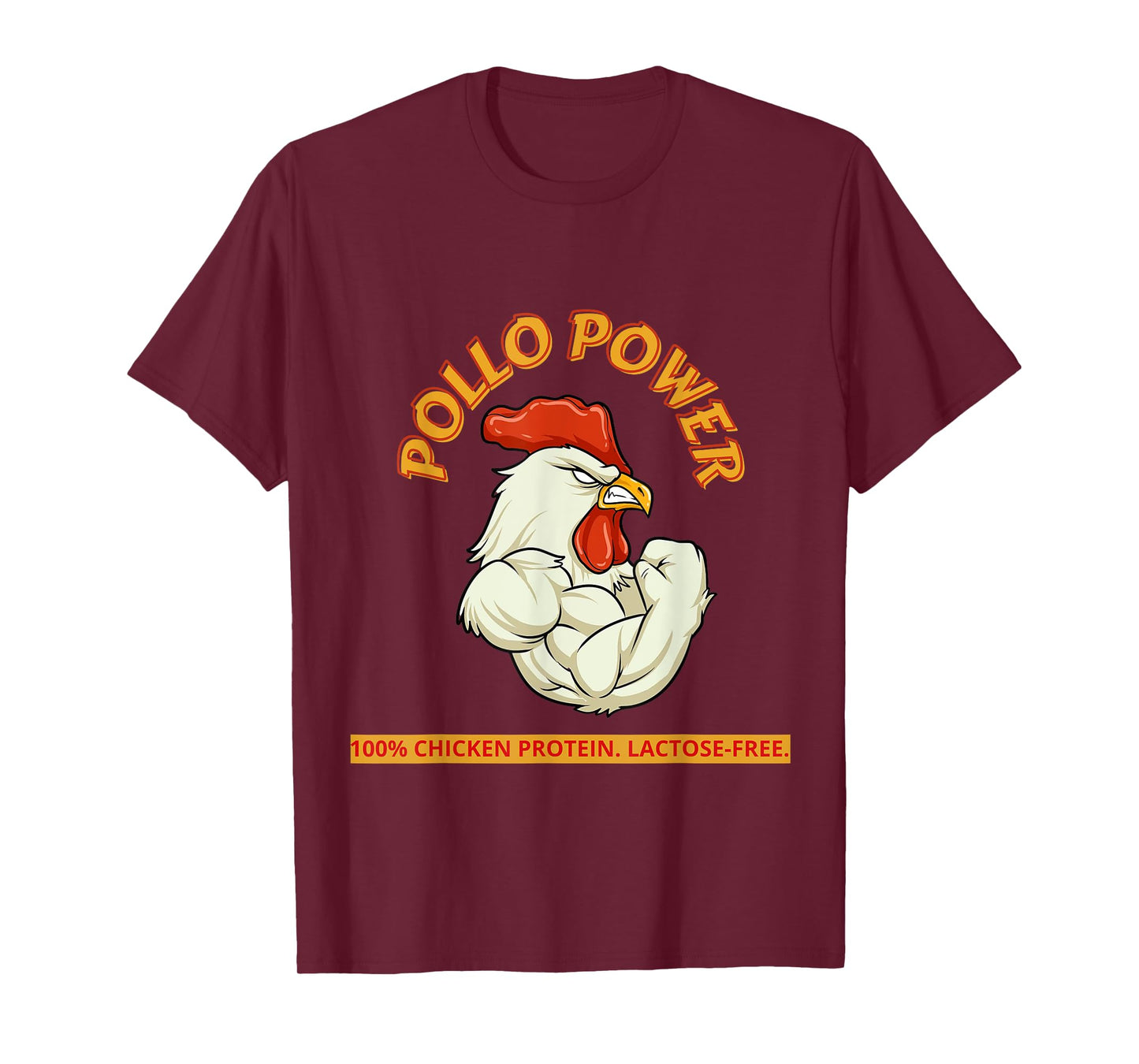 Pollo Power Funny Chicken Gym Men Women Workout T-Shirt