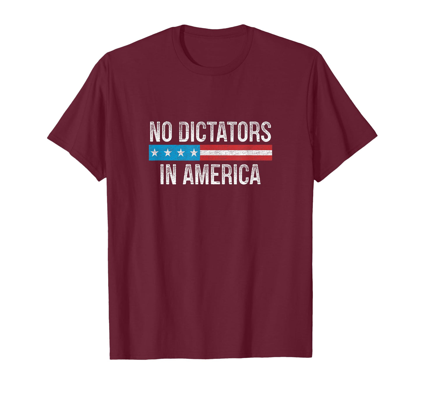 No Dictators In America - Vintage Style - T-Shirt