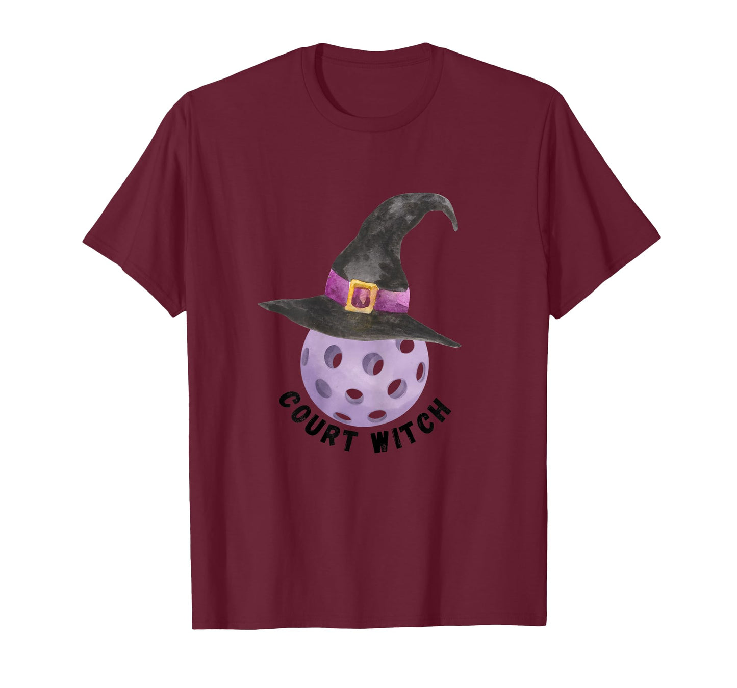 Fun Halloween Pickleball Court Witch Shirt for Witches T-Shirt