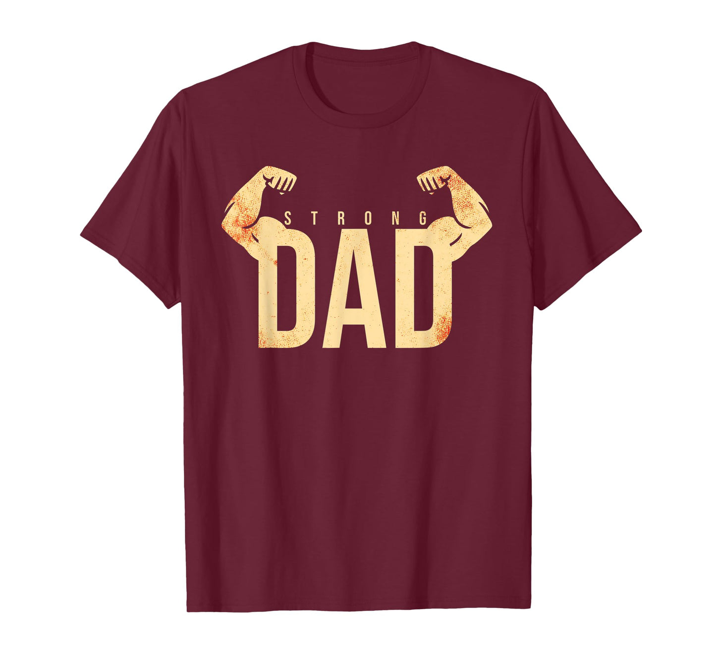 Mens Strong Dad Workout Gym T-Shirt
