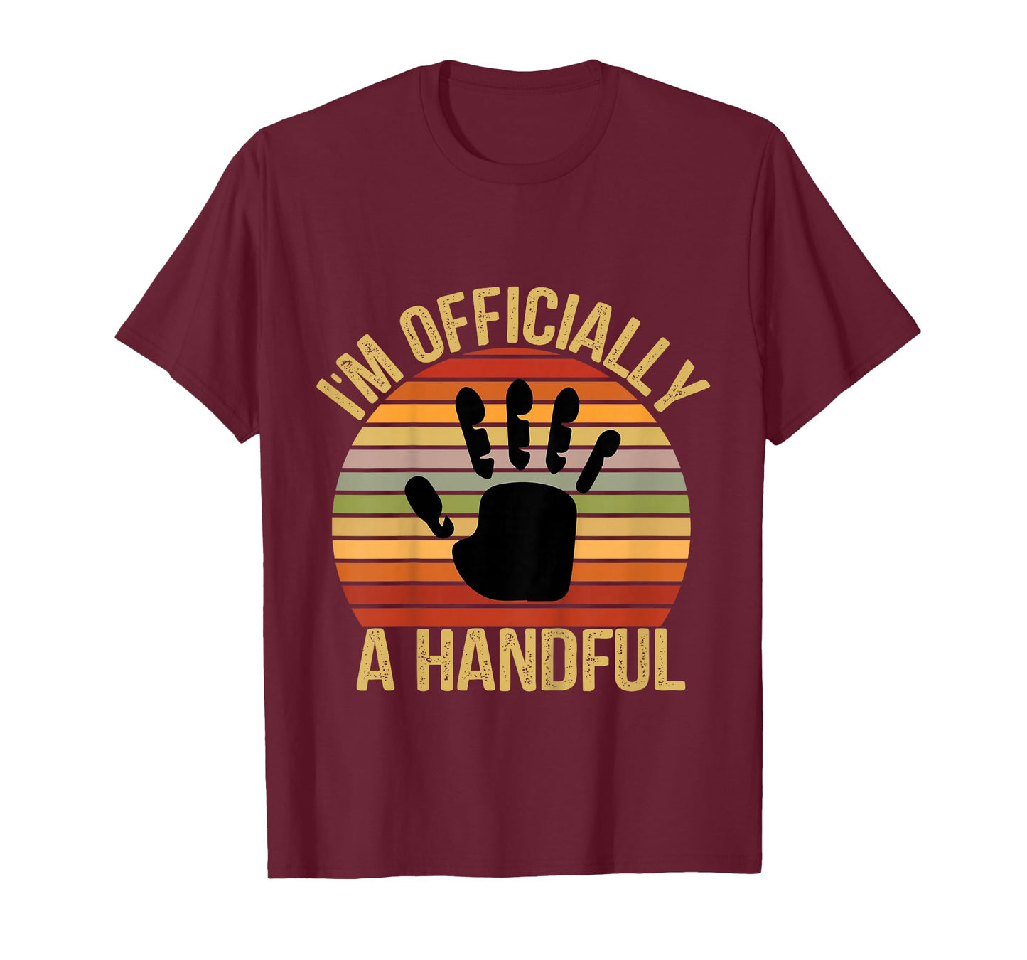I'm Officially A Handful Five Cute 5th Birthday Turning 5 T-Shirt