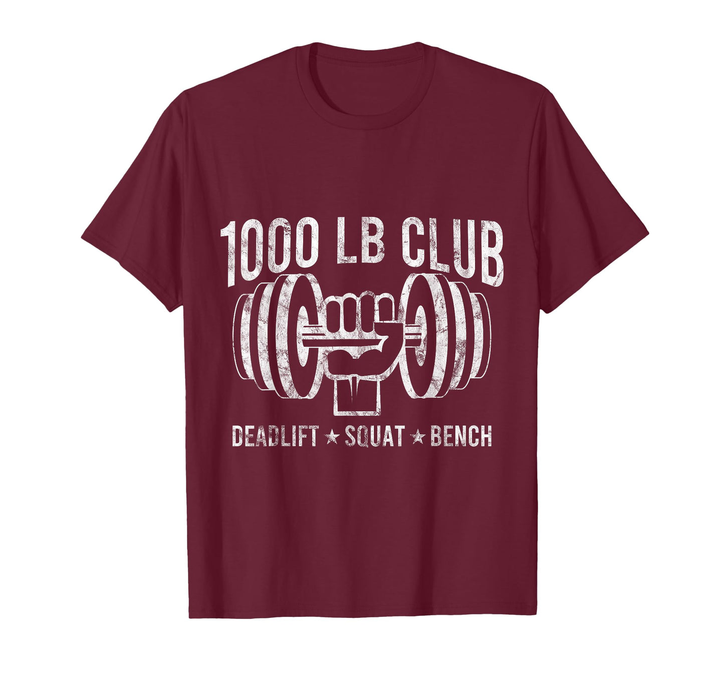 1000 LBS Club PowerLifting Muscle Bodybuilding Gift T-Shirt