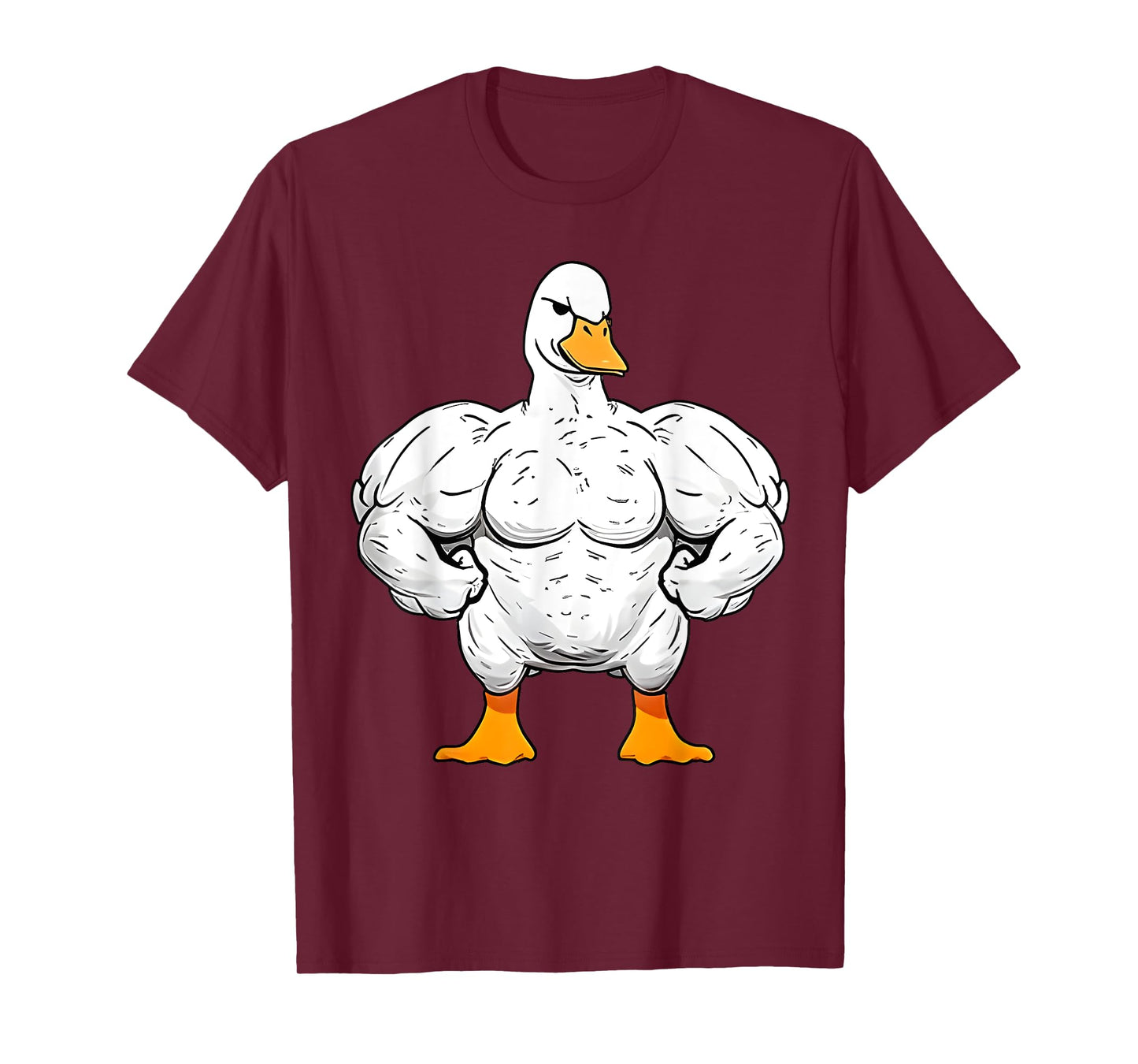 Strong Duck Gym Outfits Gym Lover Quackin Duck Weightlifting T-Shirt