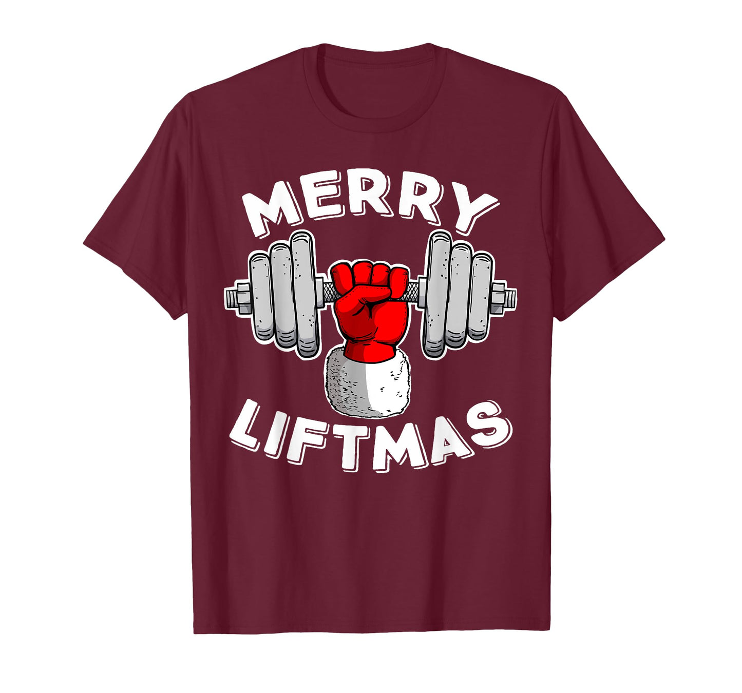 funny Swole Santa Claus Mery Liftmas T-Shirt