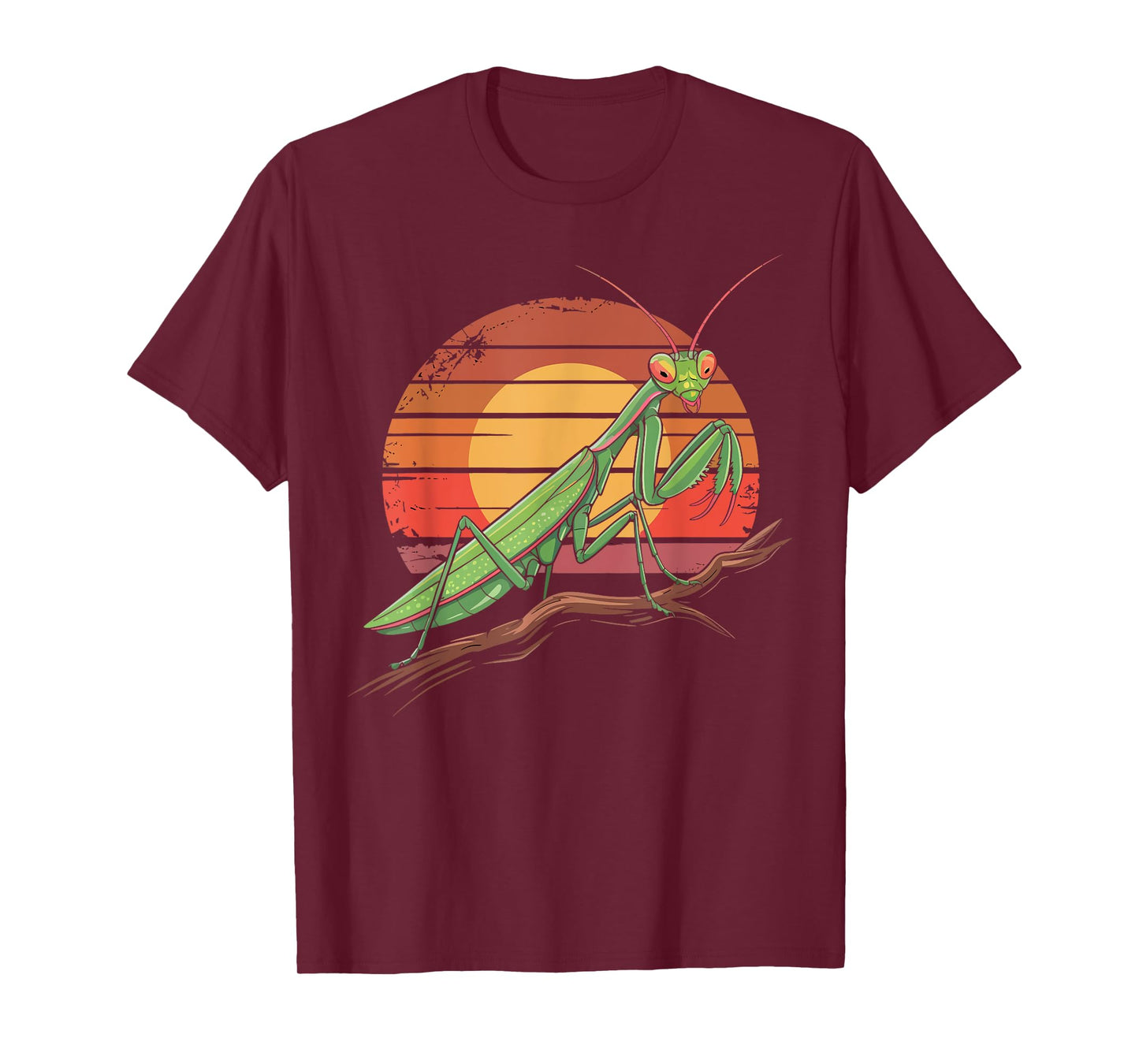 Praying Mantis Retro Insect Lover Nature Gifts for Boys Kids T-Shirt