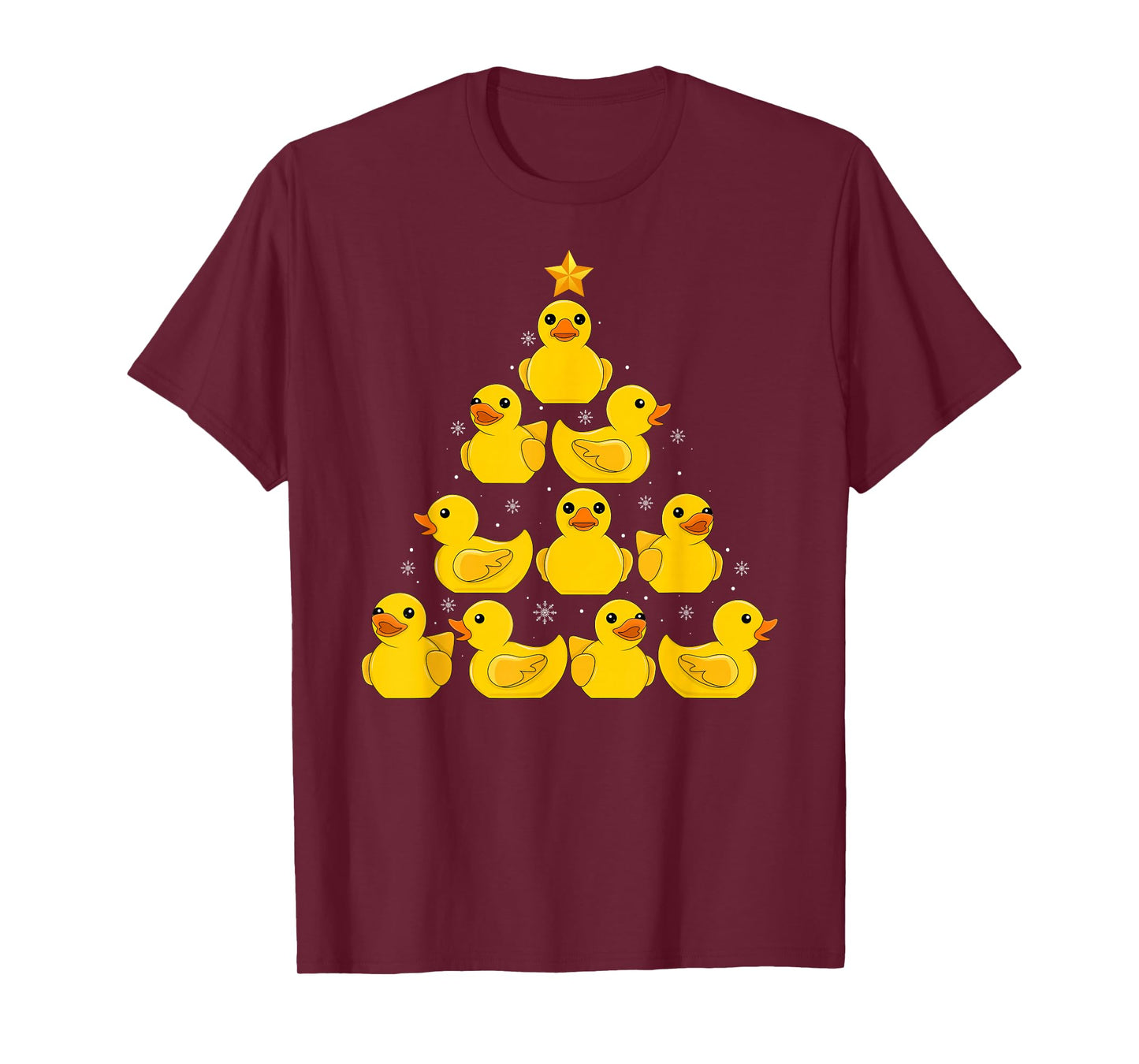 Rubber Duck Xmas Sweater Funny Rubber Duck Christmas Tree T-Shirt