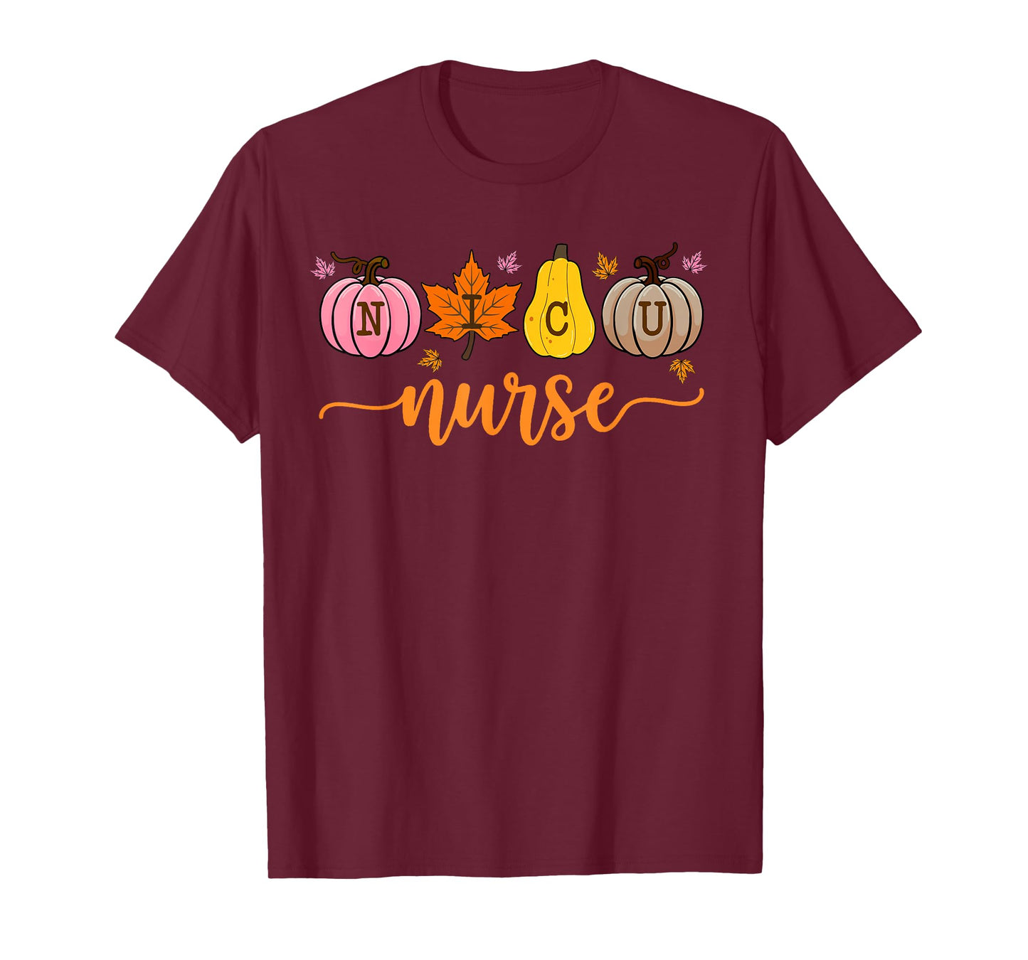 NICU Nurse Halloween Spooky Pumpkin Neonatal Intensive Care T-Shirt