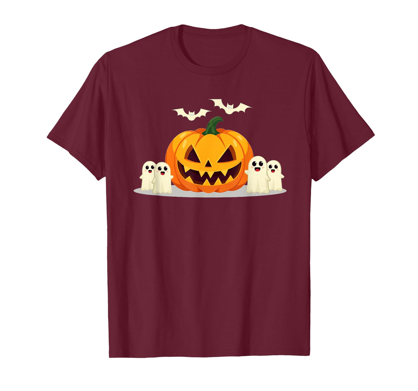 Halloween Pumpkin Greeting Ghosts Boo Funny Men Women Kids T-Shirt