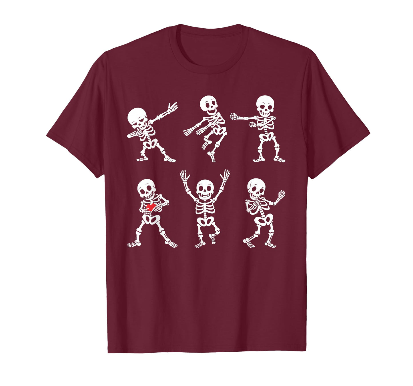 Dancing Skeleton Funny Halloween Costume Dab Dance Boys Kids T-Shirt