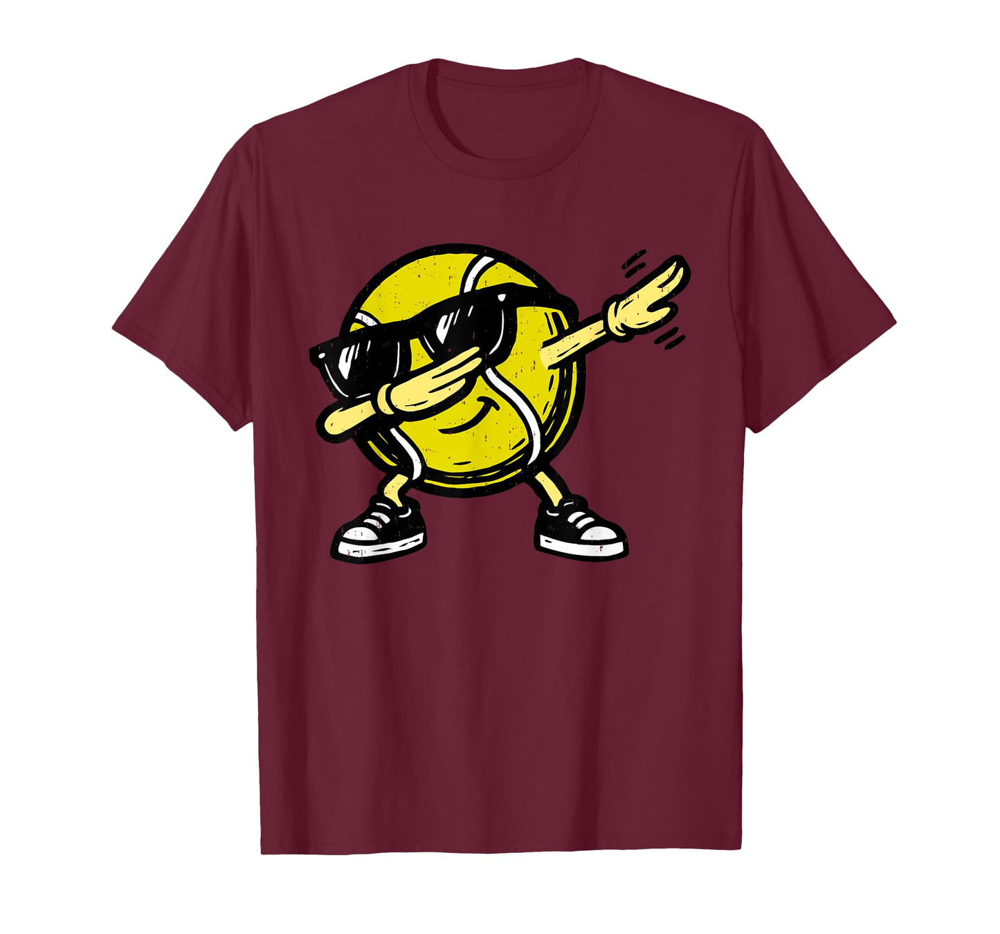 Dabbing Tennis Ball Funny Sport Player Dab Dance Racket Game T-Shirt