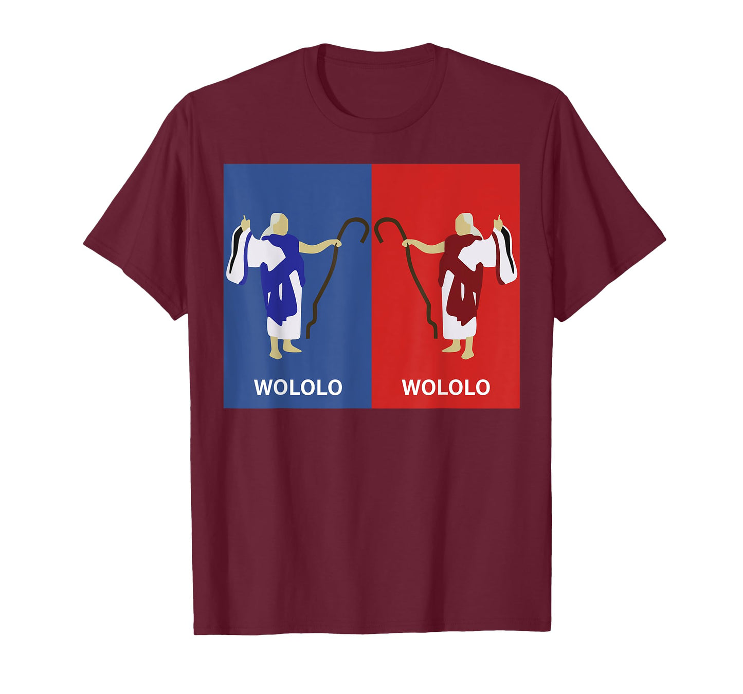 Retro Wololo Blue And Red T-Shirt