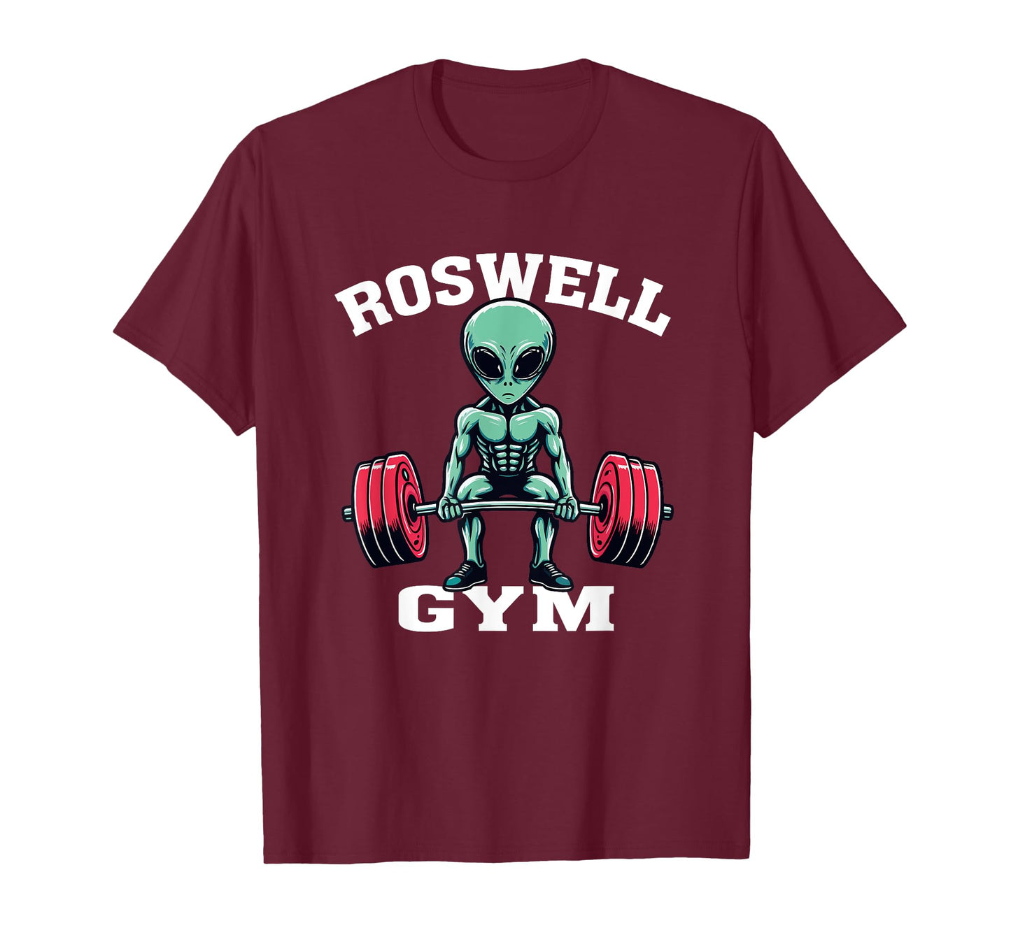 Alien Gym Funny UFO Roswell bodybuilding Fitness T-Shirt