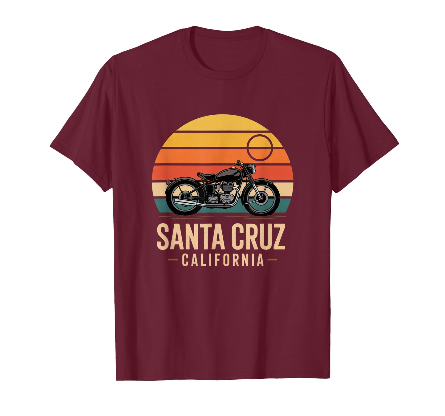 Vintage Motorcycle Outfit | Santa Cruz Retro Bike T-Shirt
