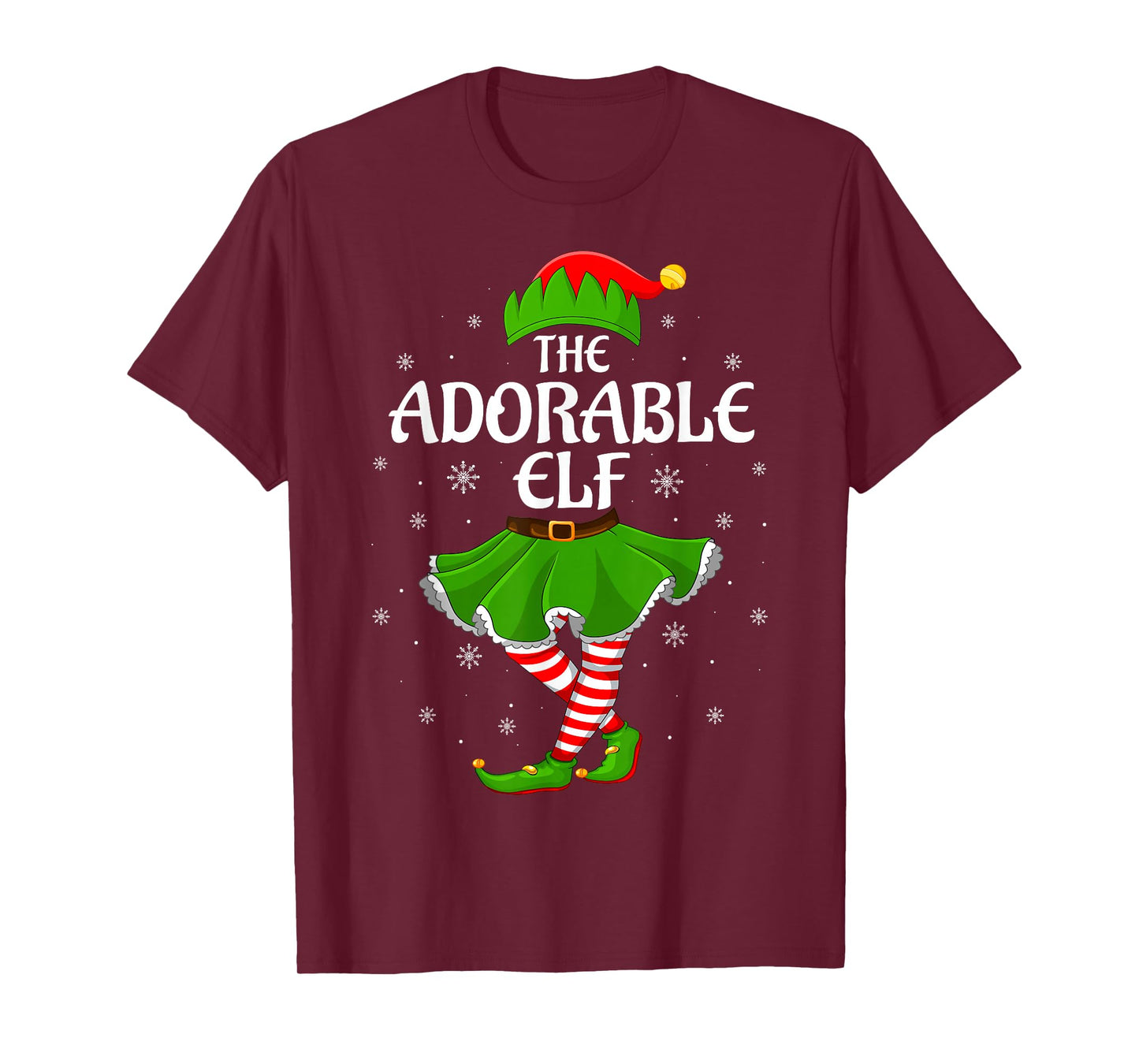 Adorable Elf Christmas Family Girls Women Elf Squad Xmas T-Shirt