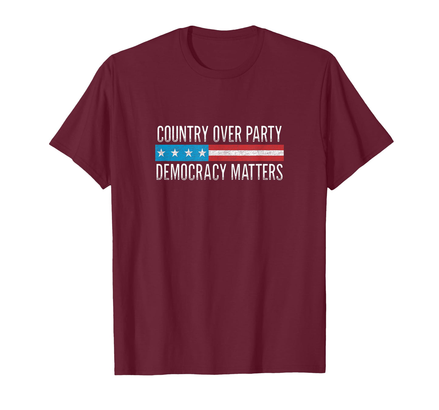 Country Over Party - Democracy Matters - Vintage Style - T-Shirt